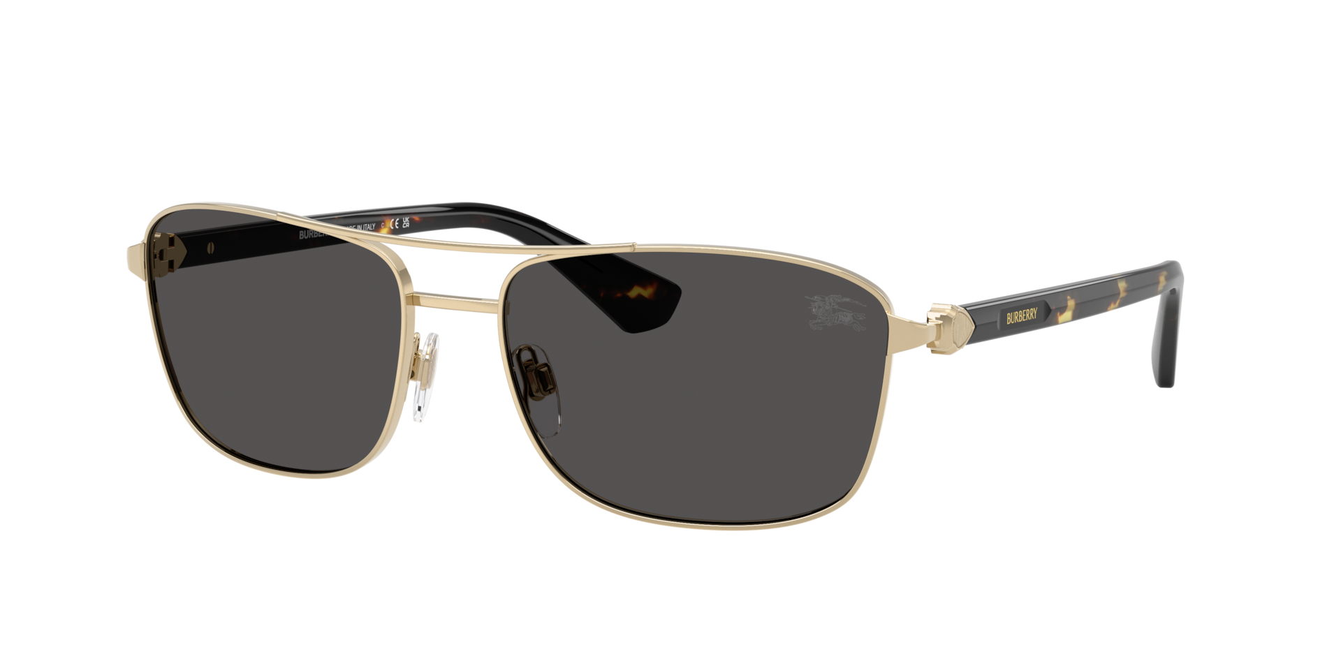 バーバリー Burberry BE3163 XXL (60 - 17) with Grey lenses and Gold frame