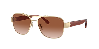 Coach CDP37 L (57 - 16) with Brown lenses and Gold frame
