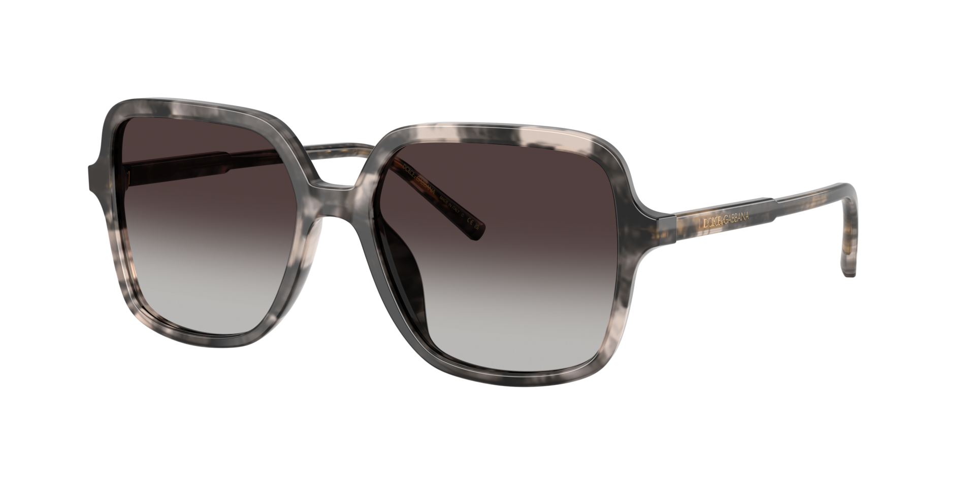 Dolce&Gabbana Frau Sunglass DG4539 - Rahmenfarbe: Havana Grau, Linsenfarbe: Grau Verlaufstönung