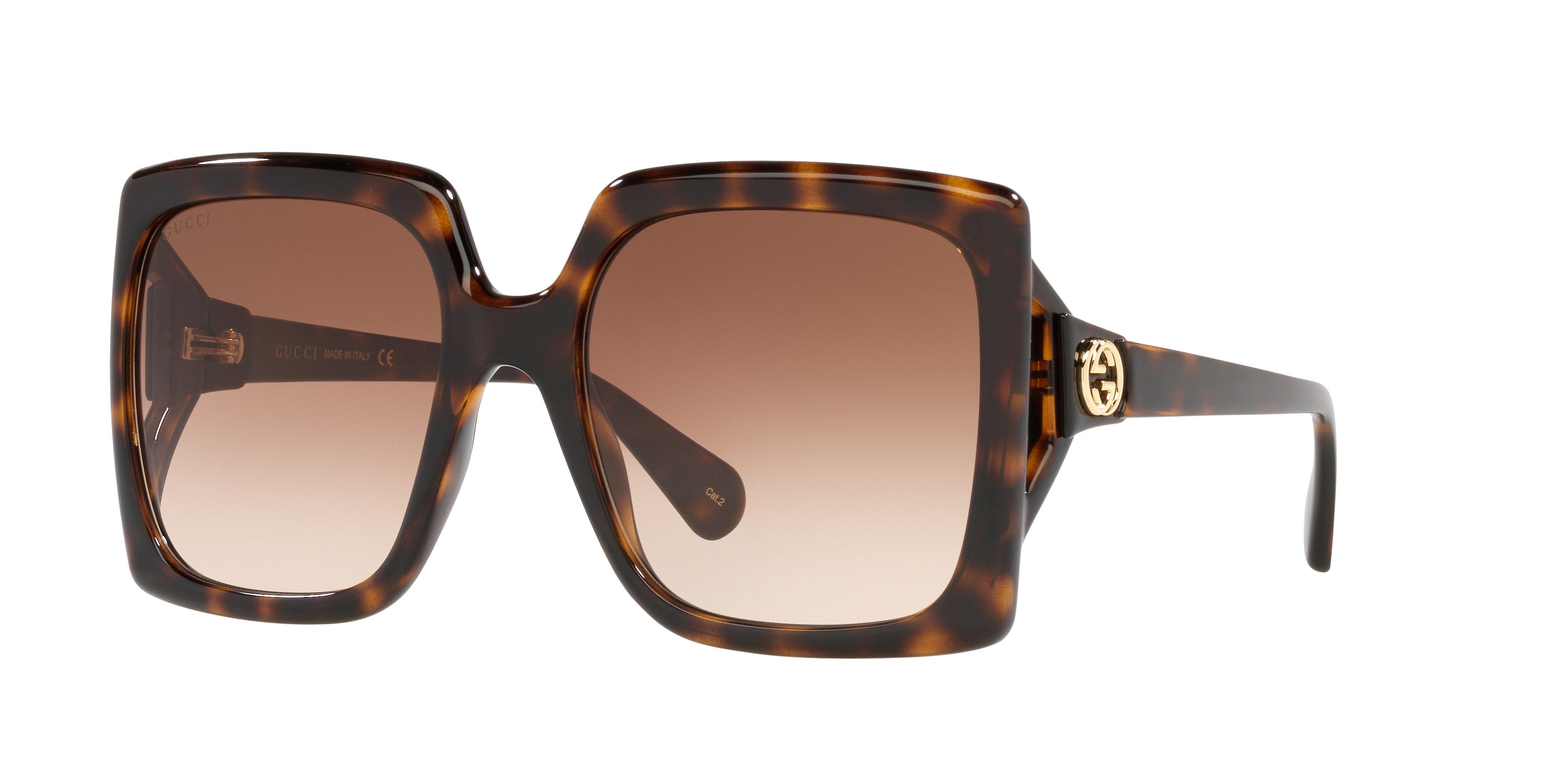 Gucci GG0876S XL (60 - 20) with Brown lenses and Tortoise frame