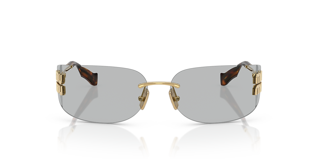 Miu Miu MU A51S M (75 - 14) with Grey lenses and Gold frame