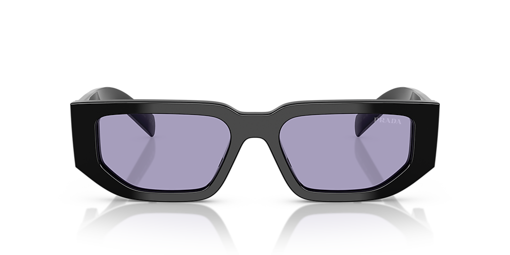 Prada PR 09ZS M (54 - 18) with Violet lenses and Black frame