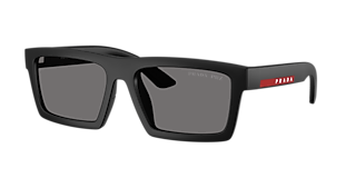 Prada Linea Rossa PS 07WS XXL (59 - 17) with Blue lenses and Black