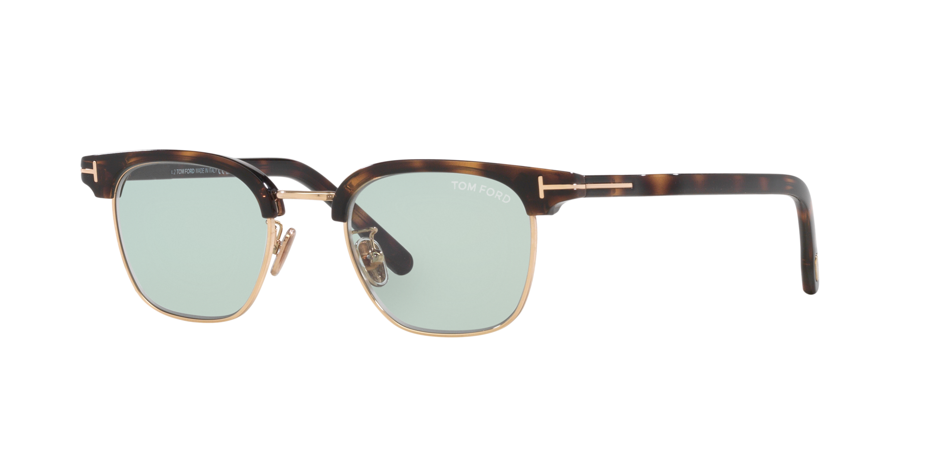 Tom Ford Homme Sunglass FT1119-D - Couleur du Monture caille de tortue Noir Couleur de Lentille Vert 252 €