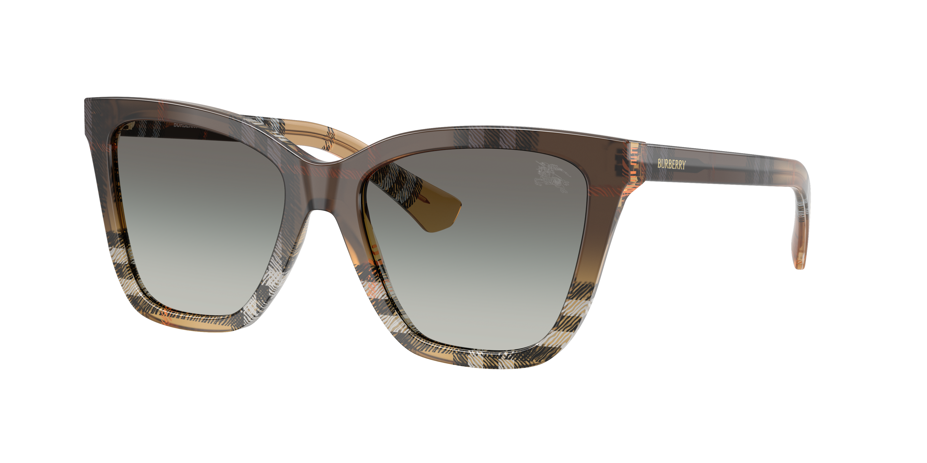Burberry BE4470 M (54 - 18) with Grey lenses and Brown frame