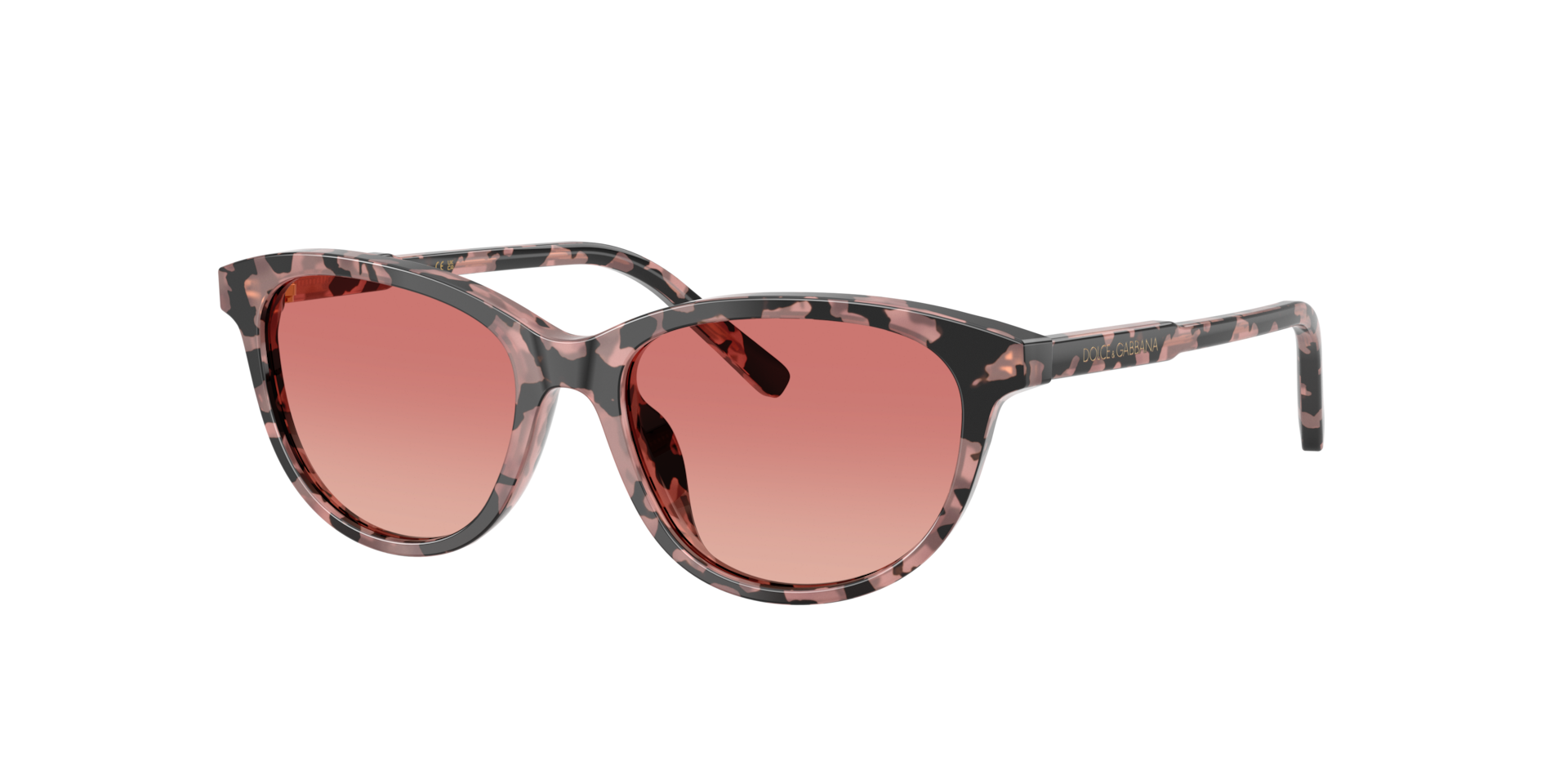 Dolce&Gabbana Unisex Sunglass DX4010 - Rahmenfarbe: Pink Havana, Linsenfarbe: Rosa Verlauf Rot