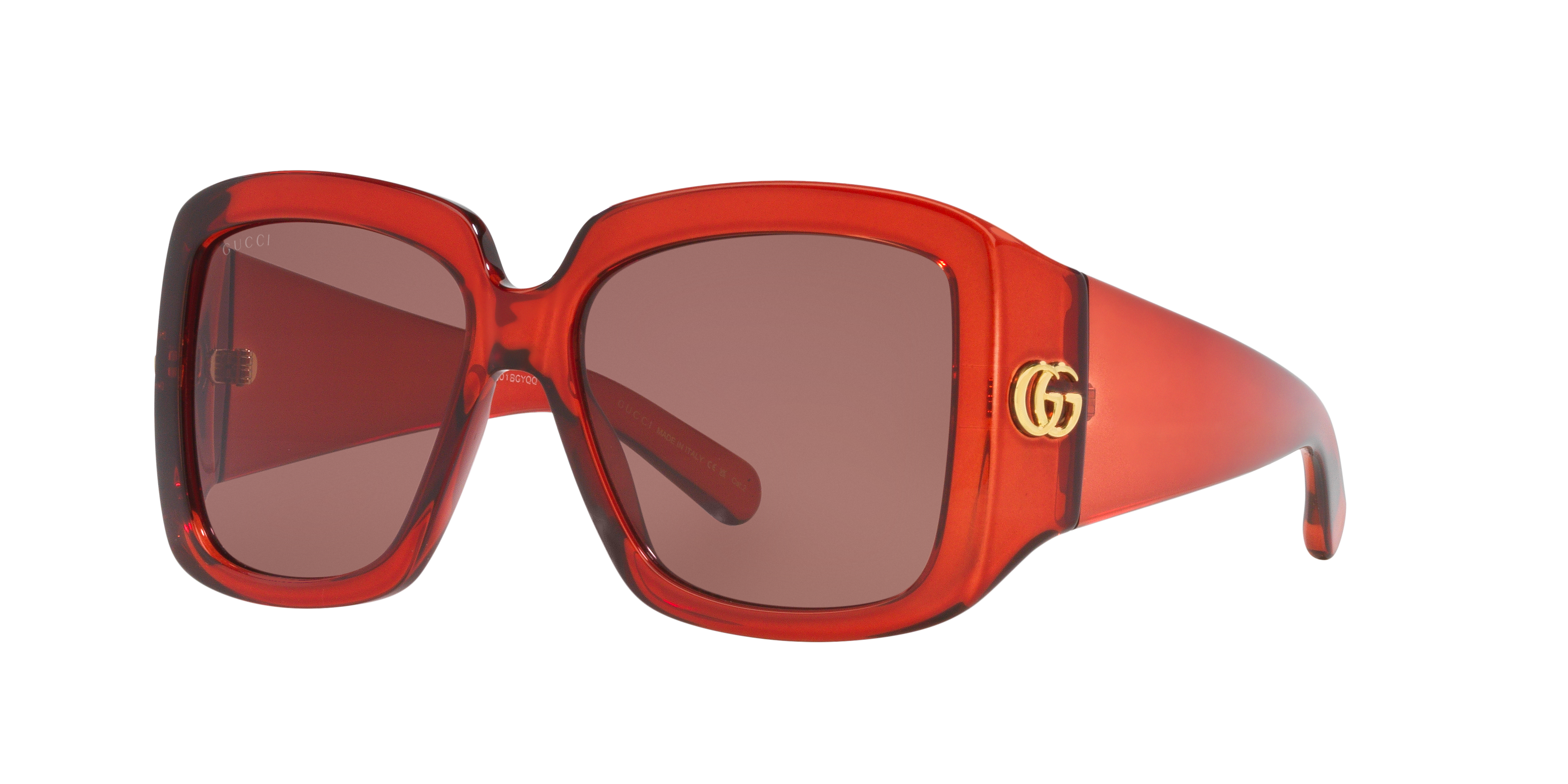 Gucci GG1402S S (55 - 16) with Brown lenses and Red frame
