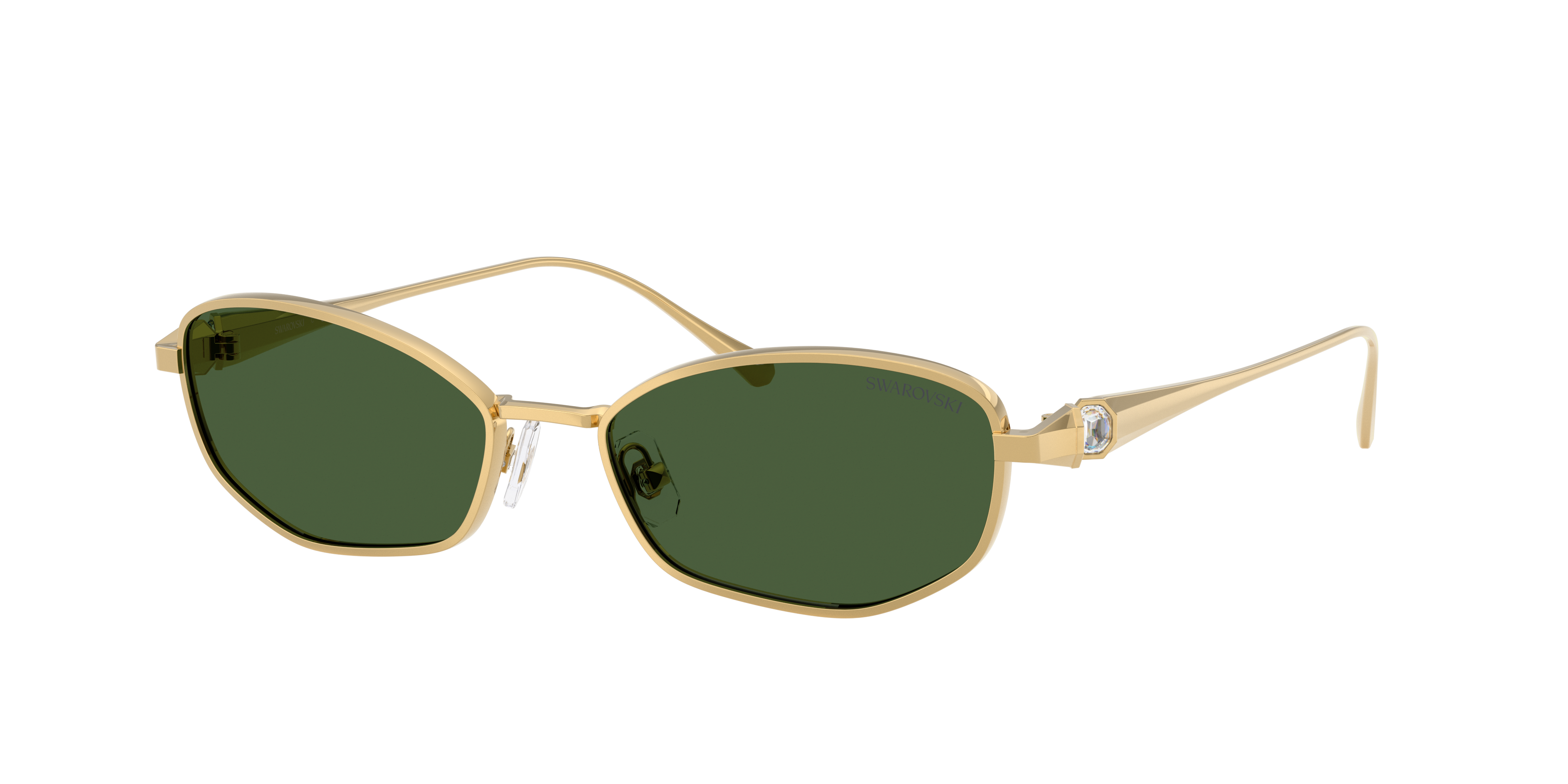 Swarovski SK7042 S (55 - 17) with Green lenses and Gold frame