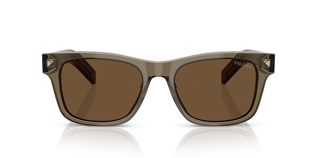 Prada PR A17SF XL (55 - 18) with Brown lenses and Beige frame