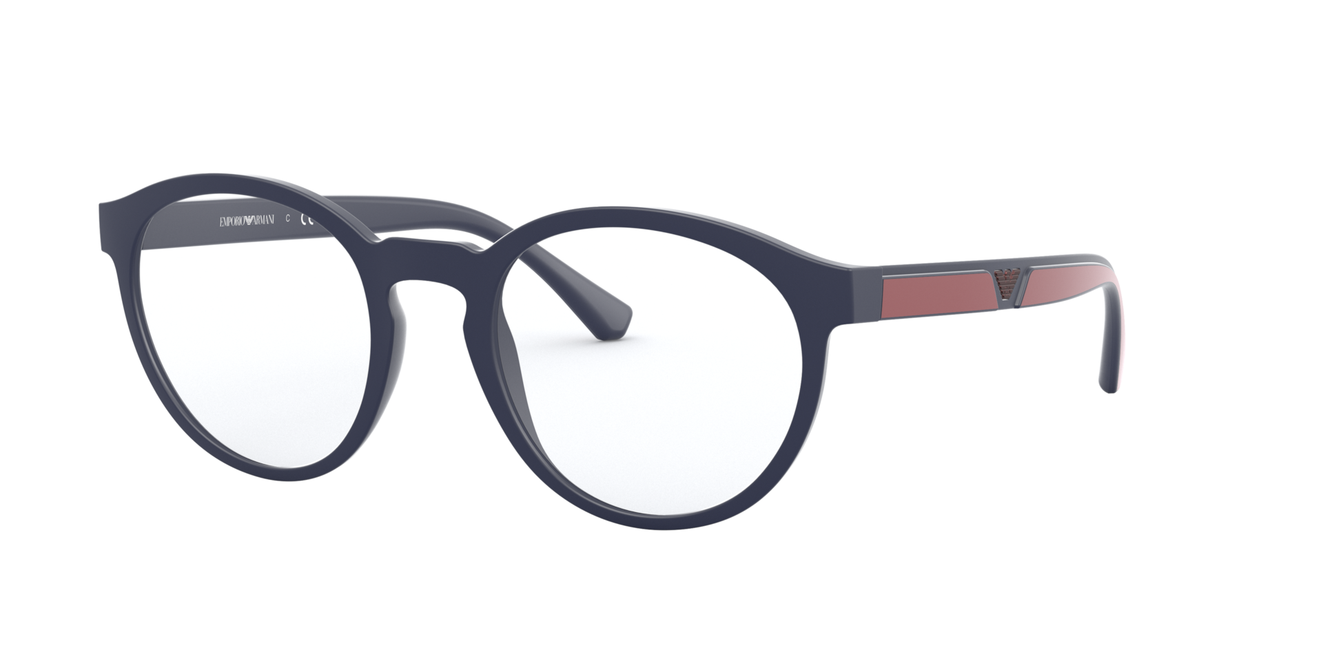 Emporio Armani Mann Sunglass EA4152 - Rahmenfarbe: Matt Blau, Linsenfarbe: Klar