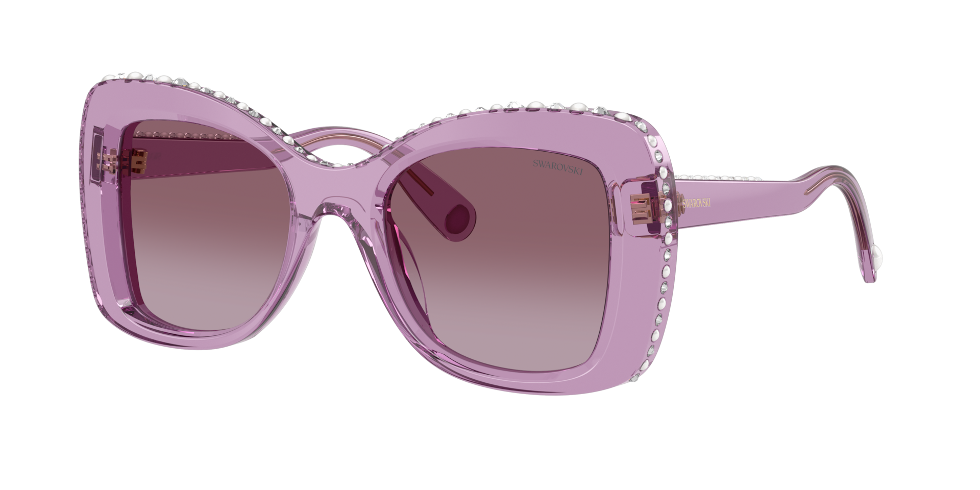 Swarovski Woman Sunglass SK6062U -  Frame color: Transparent Amethyst, Lens color: Violet Gradient
