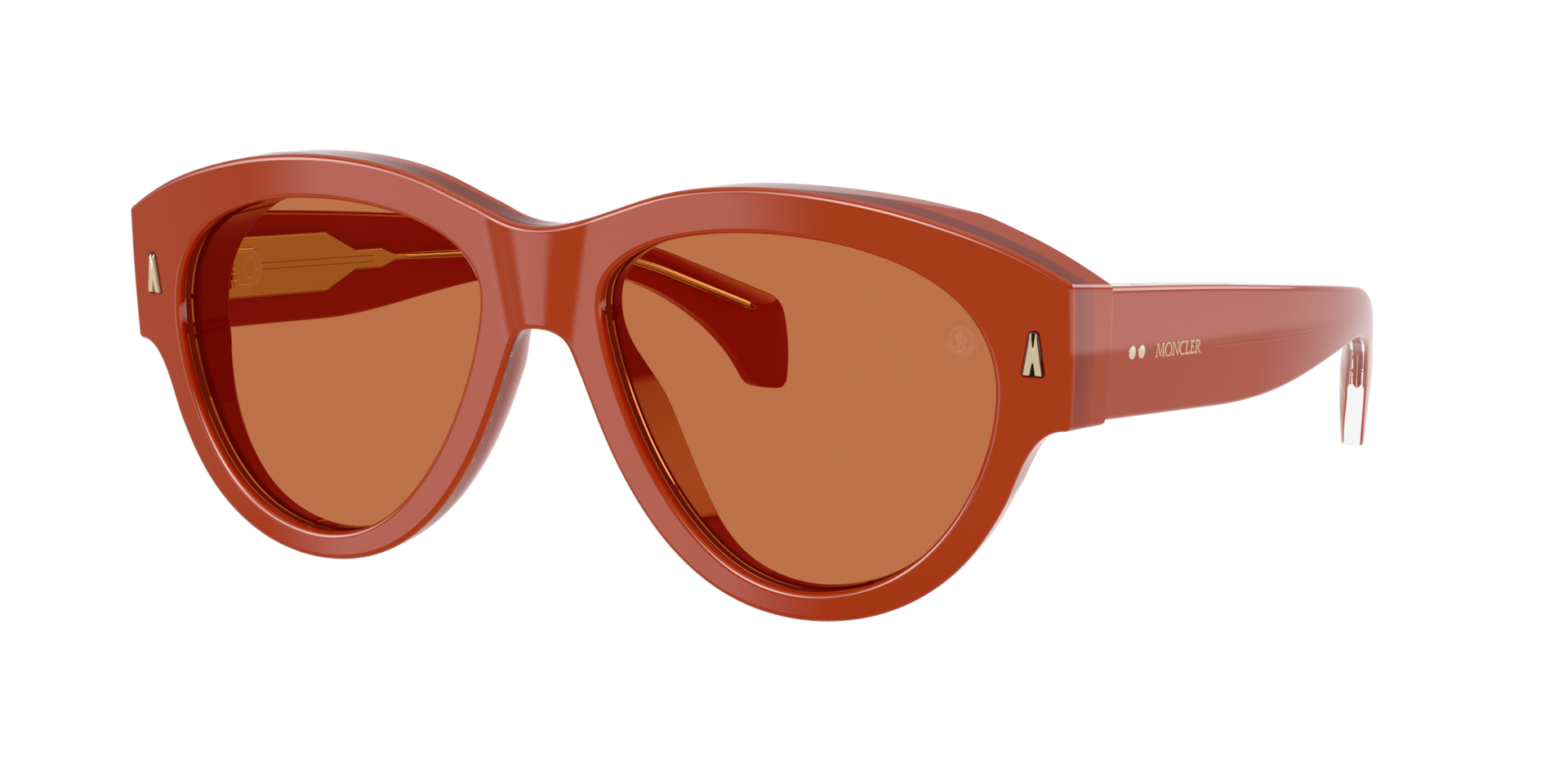 Moncler Unisex Sunglass ME6016U Chicane - Couleur du Monture Mattone brillant Couleur de Lentille Solid Cinnamon 410 €