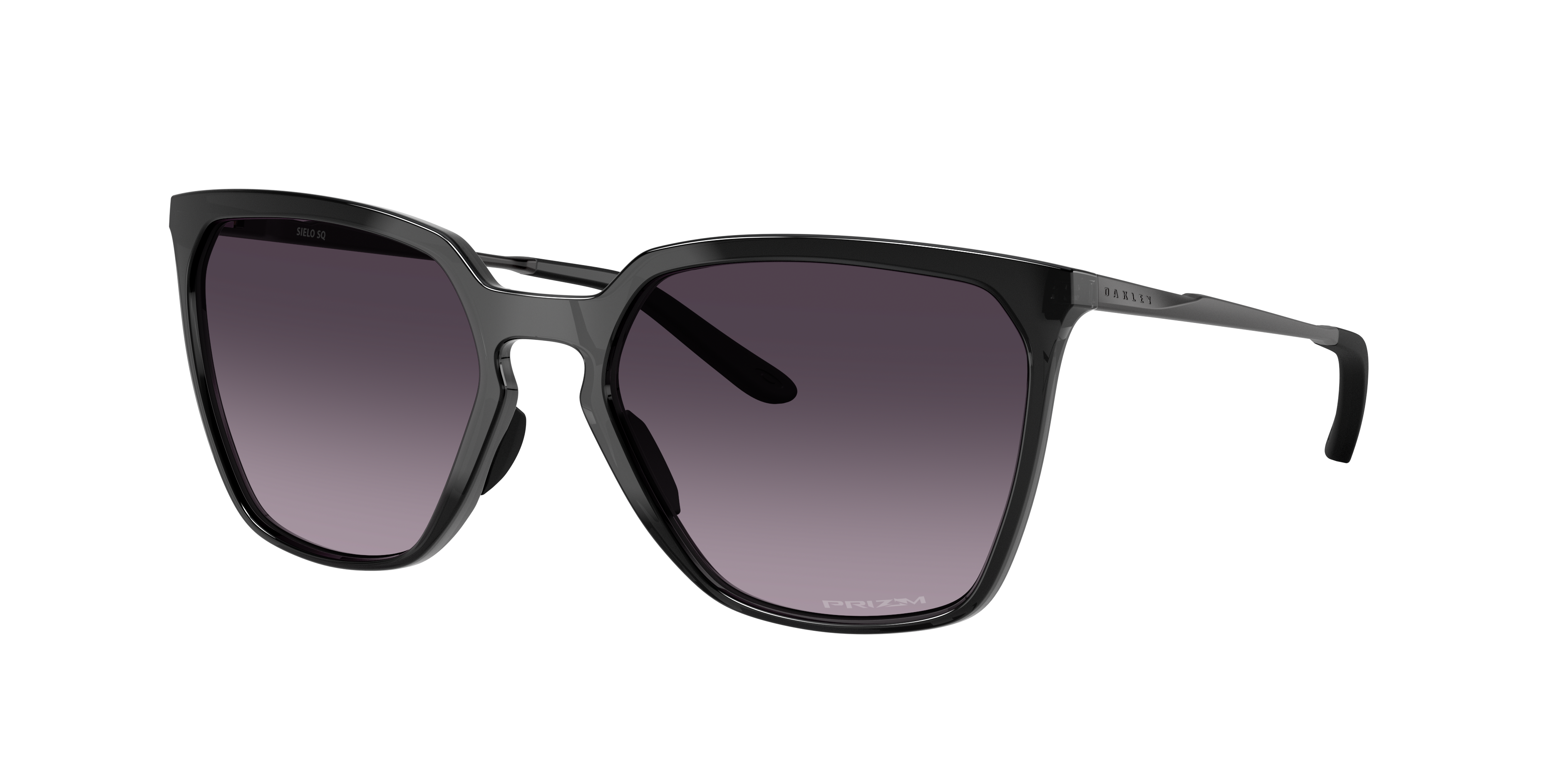 Oakley Woman Sunglass Sielo SQ -  Frame color: Polished Black Ink, Lens color: Prizm Grey Gradient