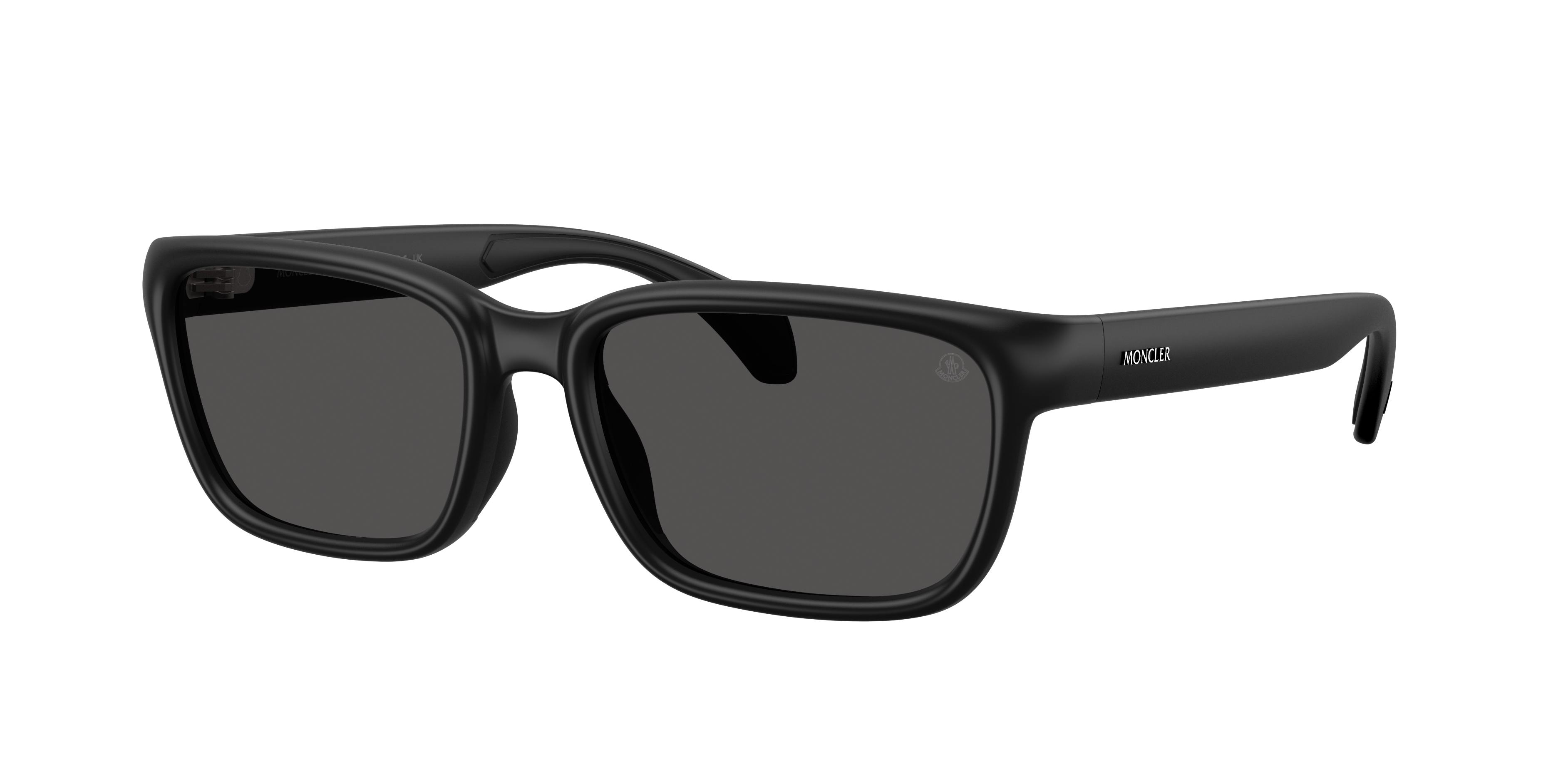 Moncler ME8002 Slicka M (55 - 18) with Grey lenses and Black frame