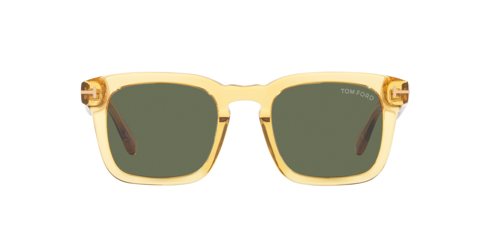 Tom Ford FT0751 XXL (50 - 22) with Green lenses and Yellow frame