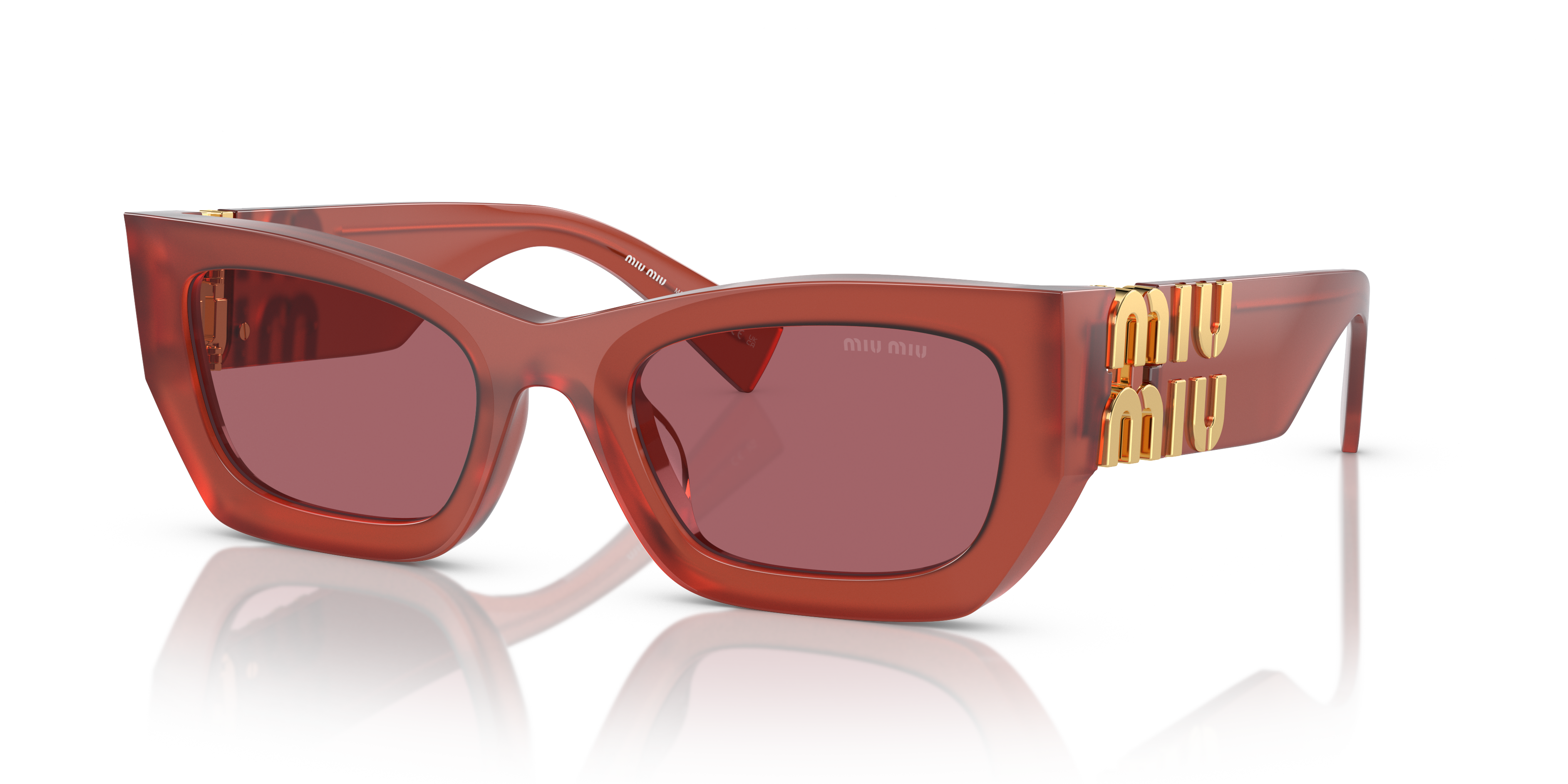 Miu Miu MU 09WS XL (53 - 22) with Violet lenses and Red frame
