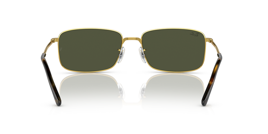 Ray-Ban RB3717 XL (57 - 18) with Green lenses and Gold frame