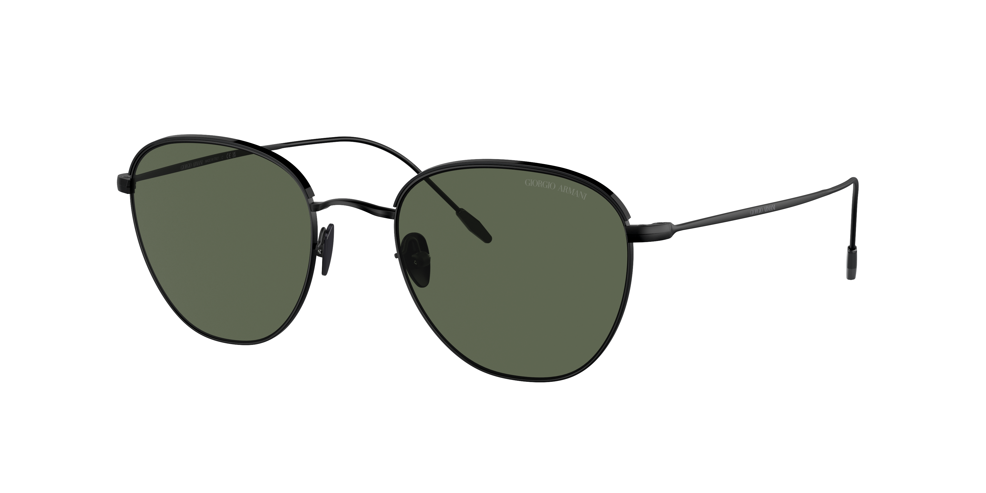 Giorgio Armani AR6048 M (51 - 21) with Green lenses and Black