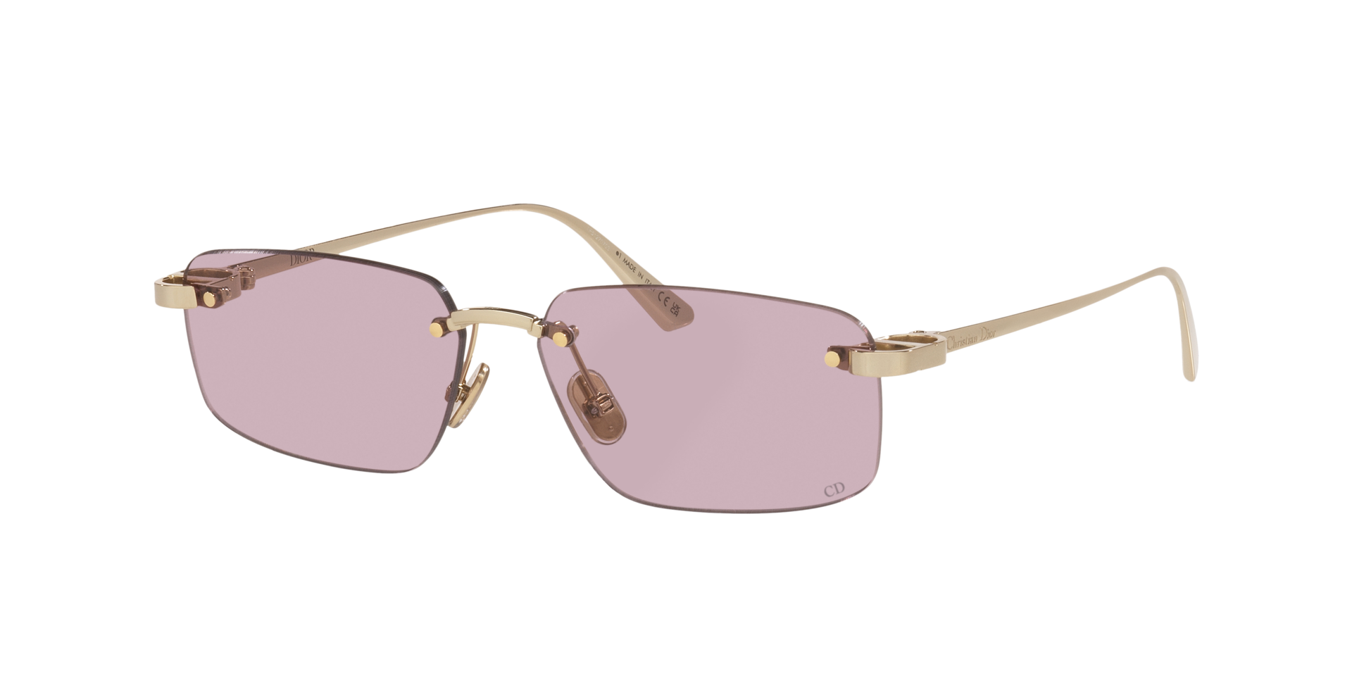 DIOR Woman Sunglass CDIOR S4U -  Frame color: Yellow, Lens color: Purple