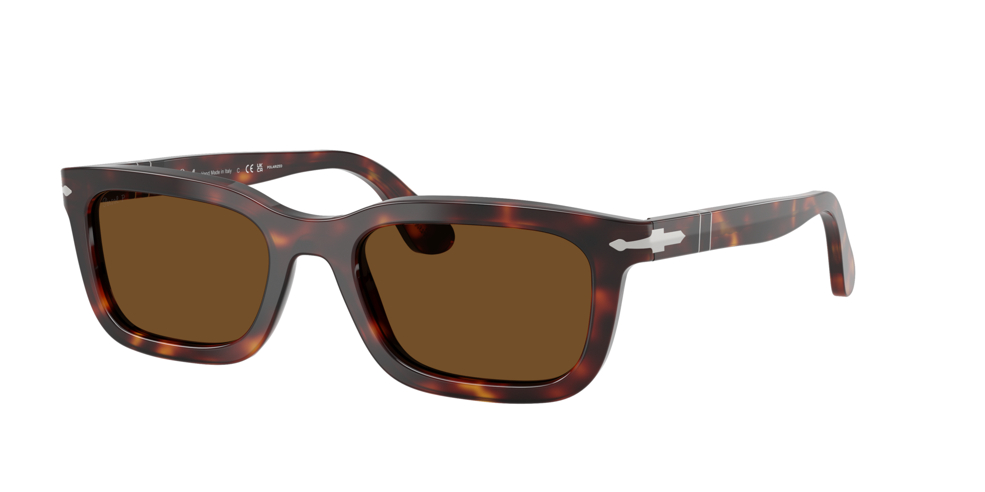 Persol Unisex Sunglass PO3396S -  Frame color: Havana, Lens color: Polarized Brown