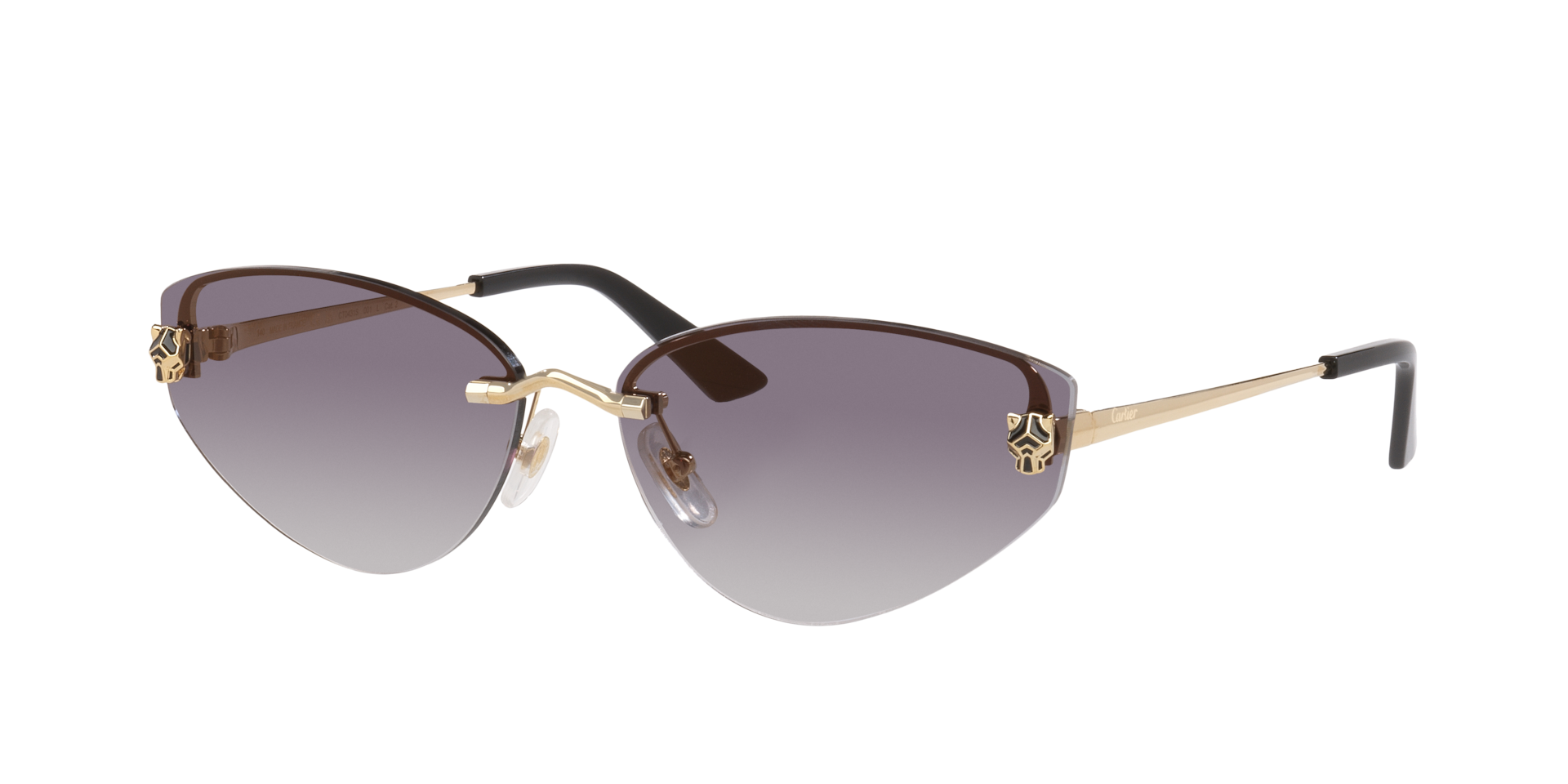 Cartier Femme Sunglass CT0431S - Couleur du Monture Or Couleur de Lentille Gris 1050 €