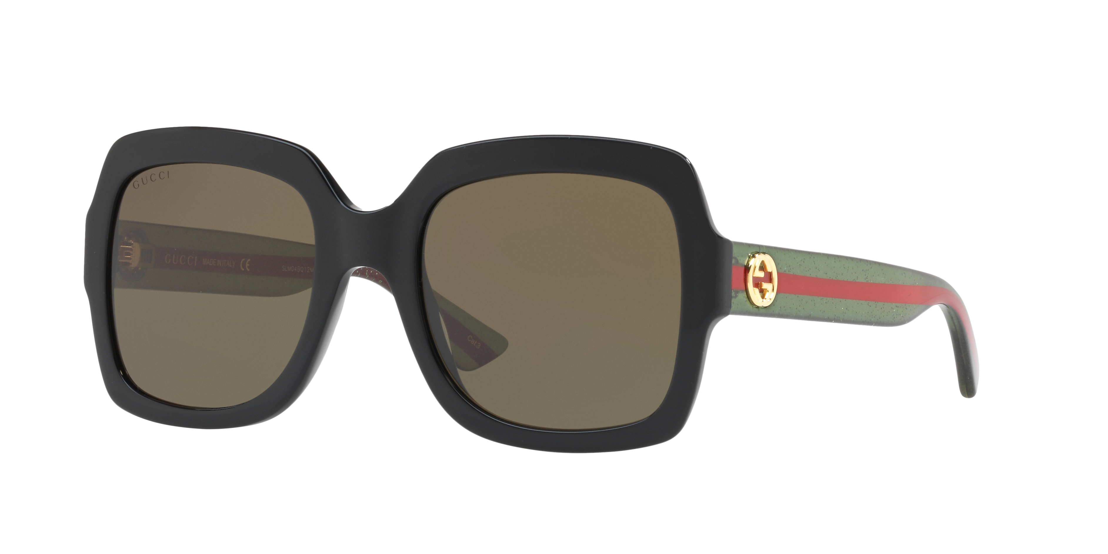 Gucci GG0036SN L (54 - 22) with Green lenses and Black frame