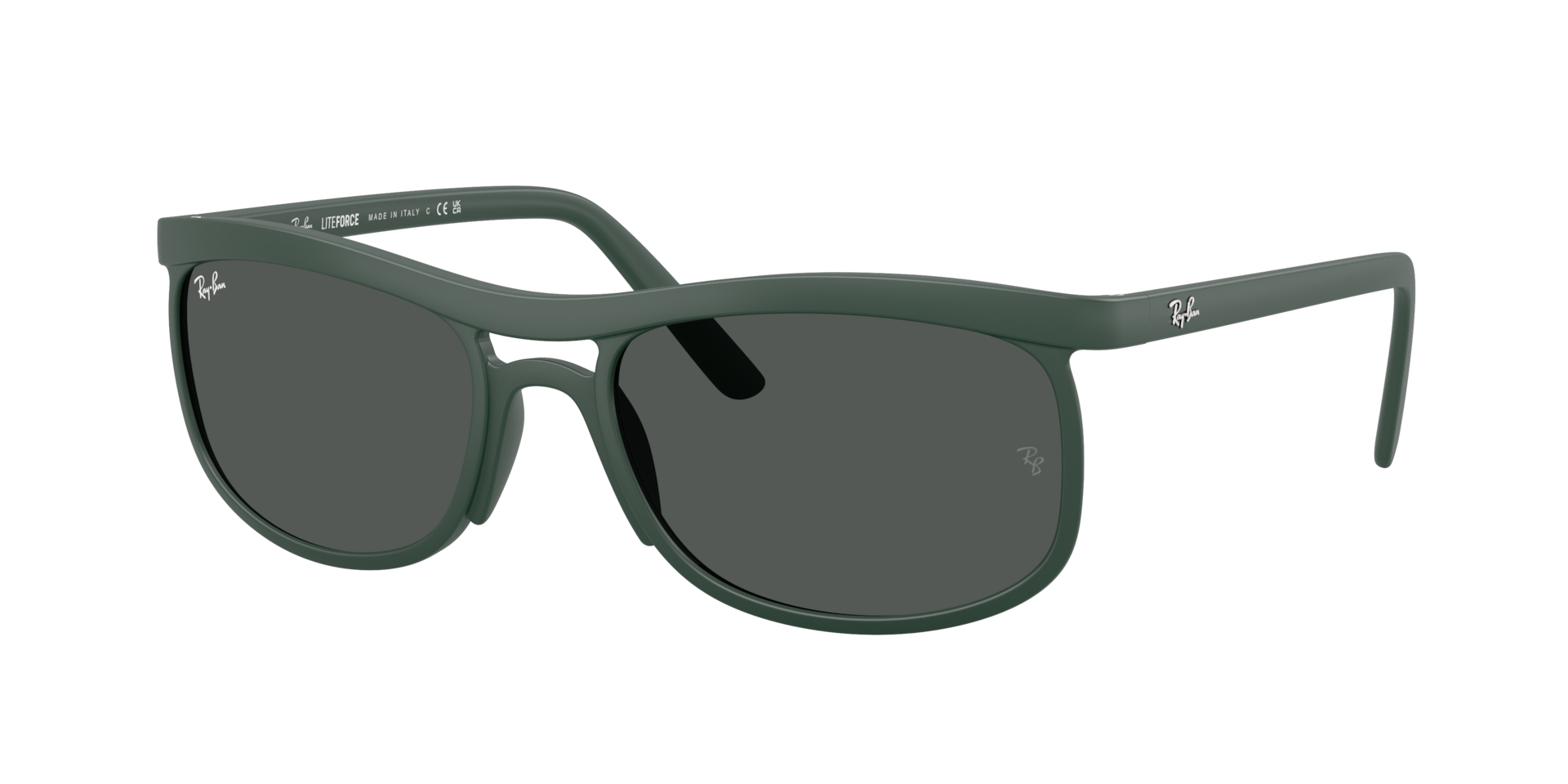 Ray-Ban Unisex Sunglass RB4452 Liteforce -  Frame color: Sand Green, Lens color: Dark Grey