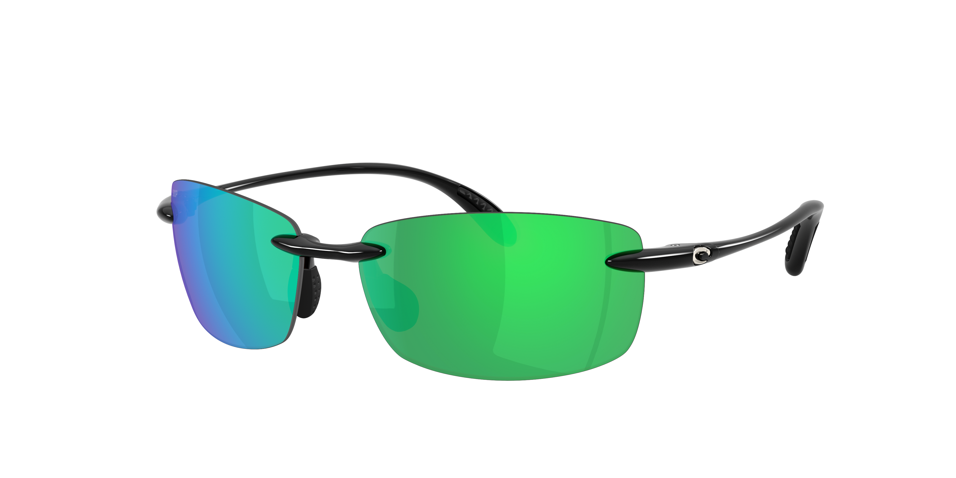 Costa Man Sunglass Ballast -  Frame color: Black, Lens color: Green Mirror