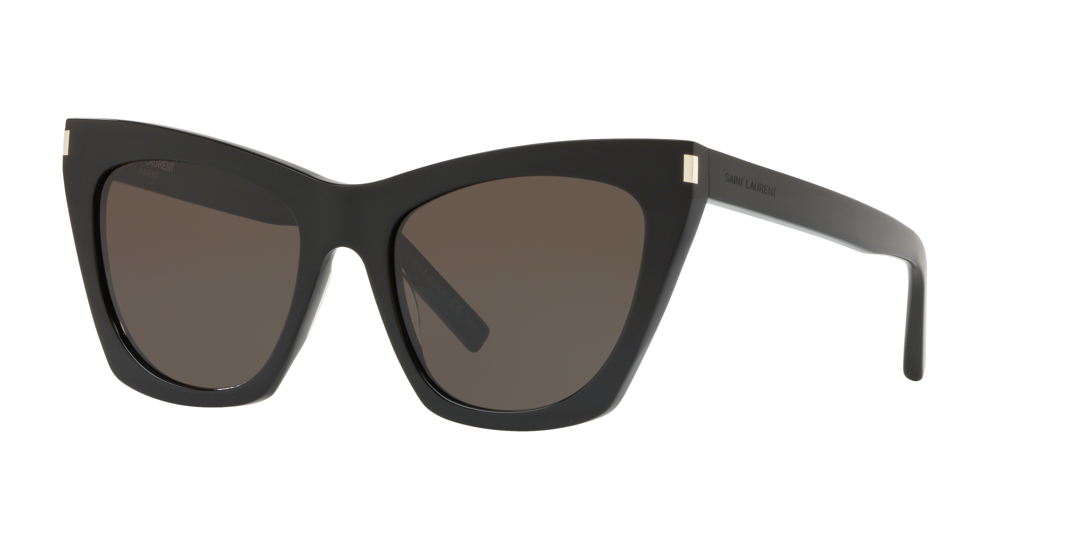 Saint Laurent Woman Sunglass SL 214 Kate -  Frame color: Black Shiny, Lens color: Grey