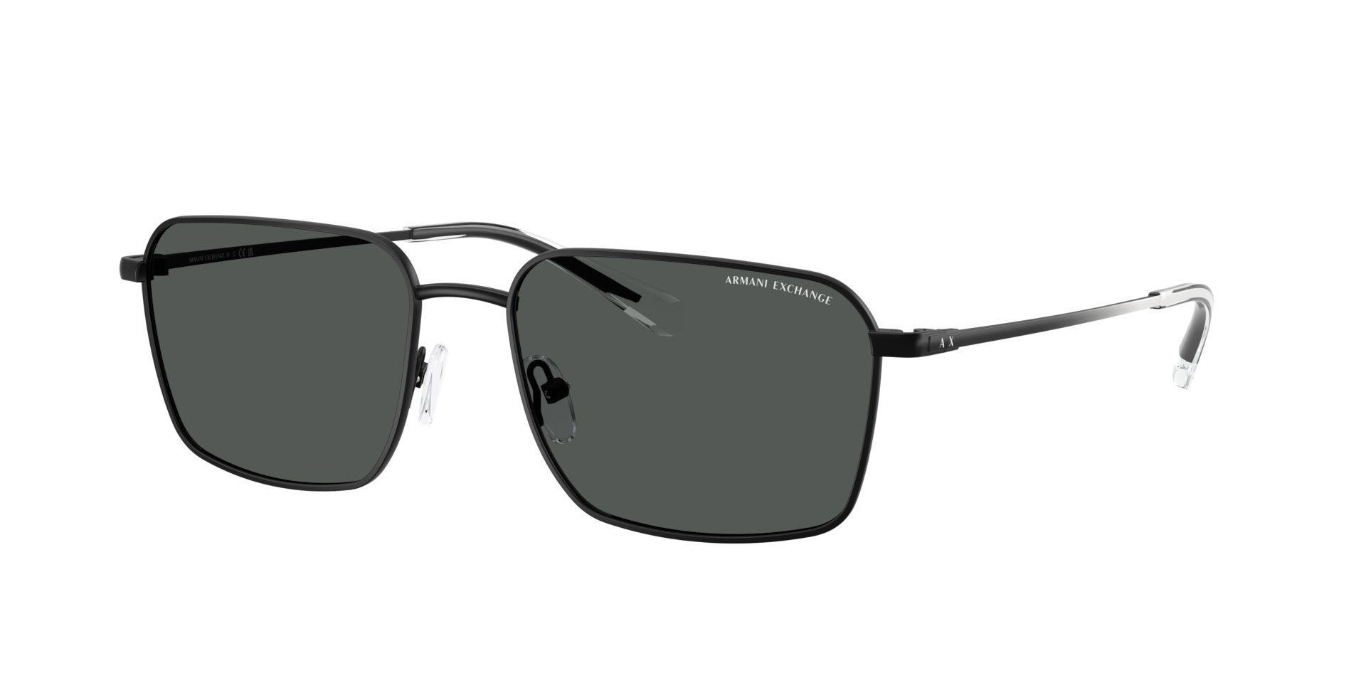 Armani Exchange AX2053S L (57 - 17) with Grey lenses and Black
