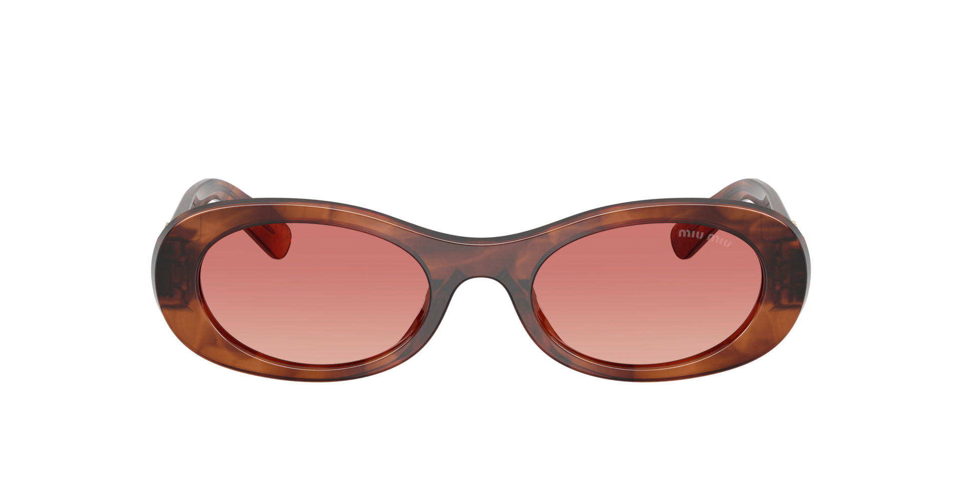 Miu Miu MU 06ZS S (50 - 20) met Rood Brillenglazen en Bruin