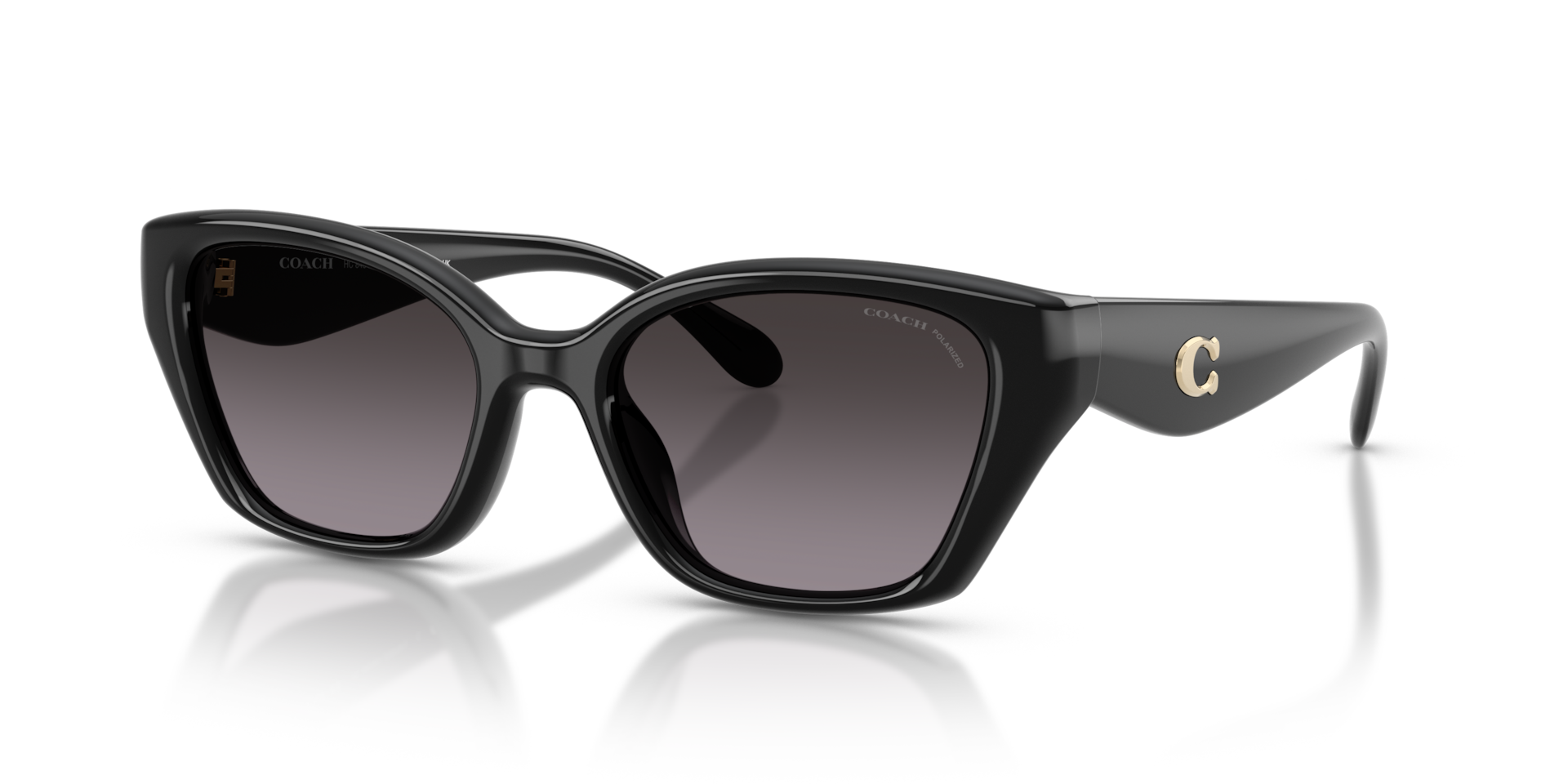 Coach CBY91 M (53 - 19) with Grey lenses and Black frame