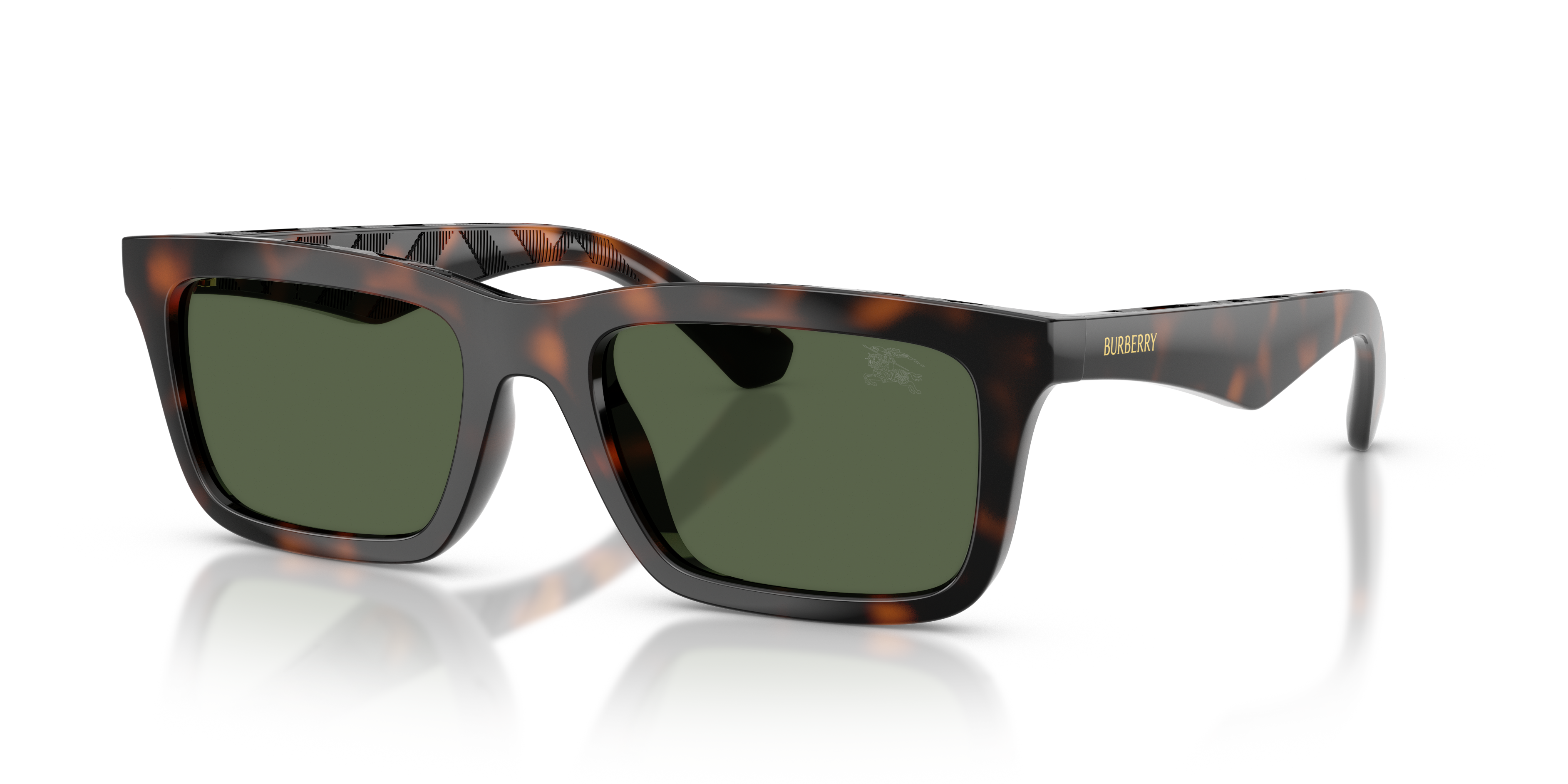 Burberry BE4475U L (53 - 19) with Green lenses and Brown frame Burberry BE4475U L (53 - 19) with Green lenses and Brown frame