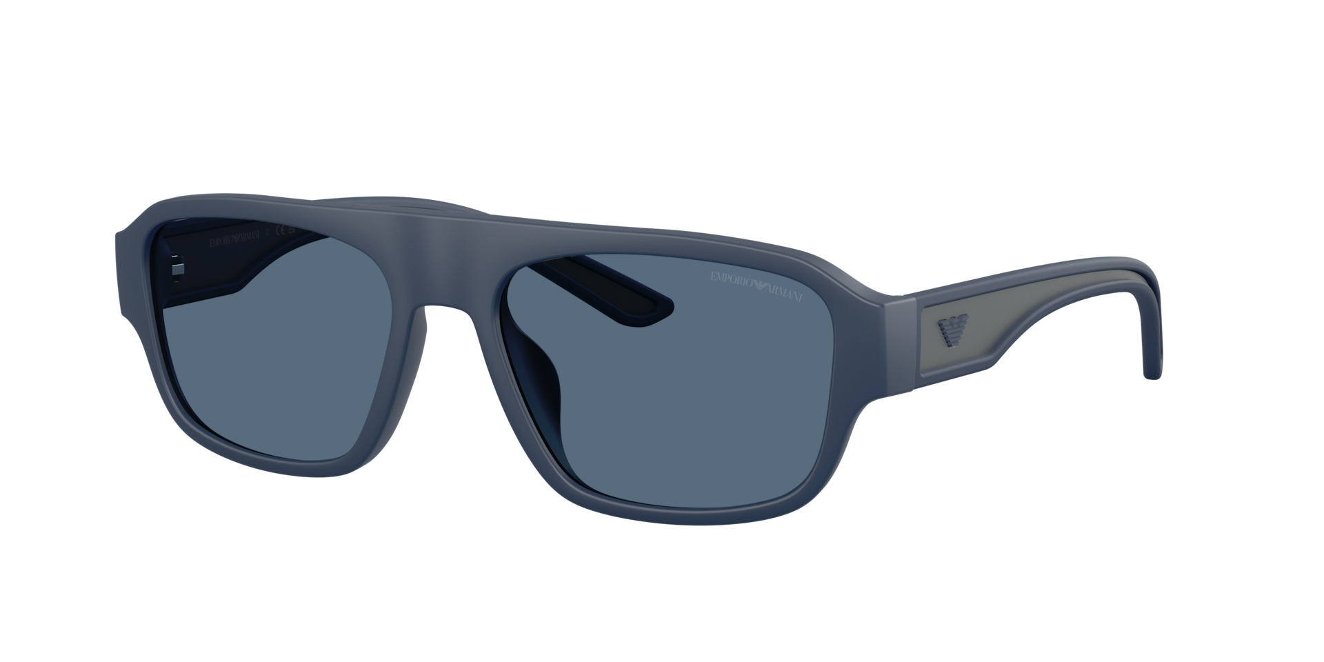 Emporio Armani Man Sunglass EA4266U -  Frame color: Rubberized Matte Blue, Lens color: Dark Blue