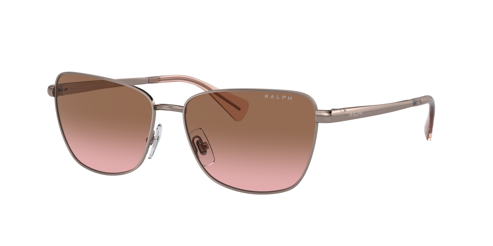 Ralph Woman Sunglass RA4143 -  Frame color: Shiny Rose Gold, Lens color: Brown Gradient Pink