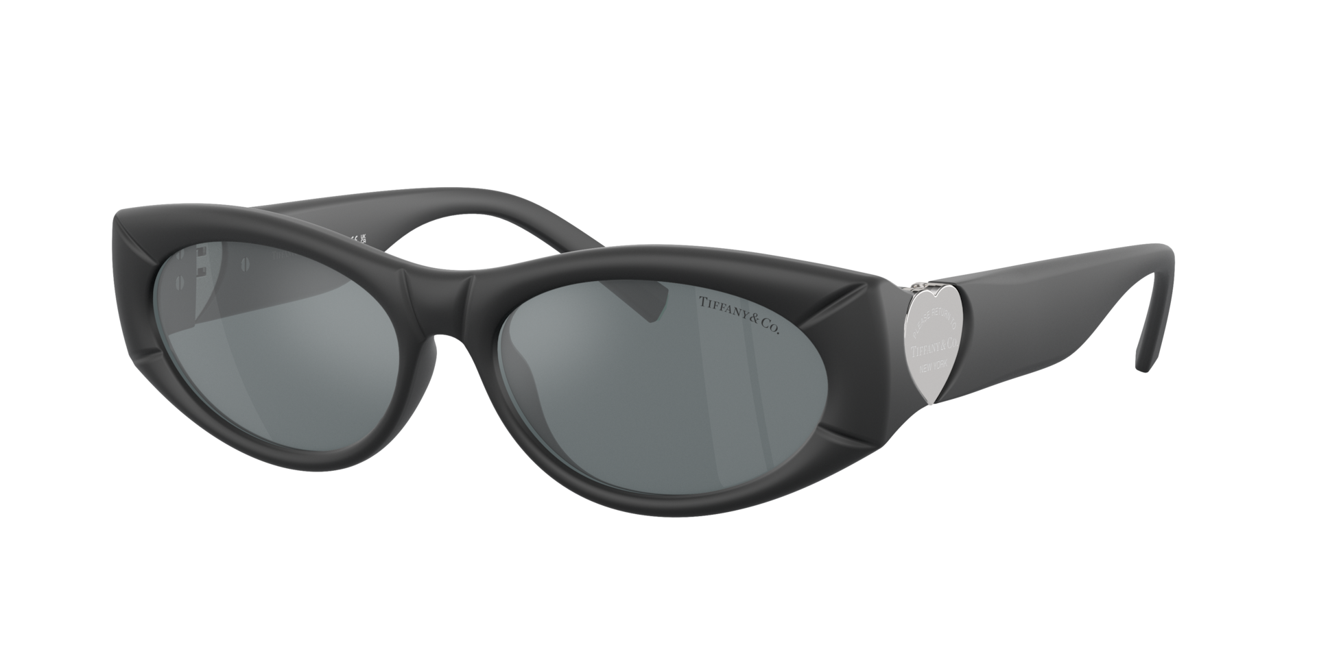 Tiffany & Co. Woman Sunglass TF4222U -  Frame color: Black Rubberized, Lens color: Grey Mirror Black