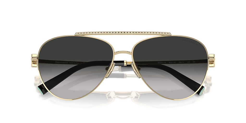 Tiffany & Co. TF3101B XL (59 - 14) with Grey lenses and Gold frame