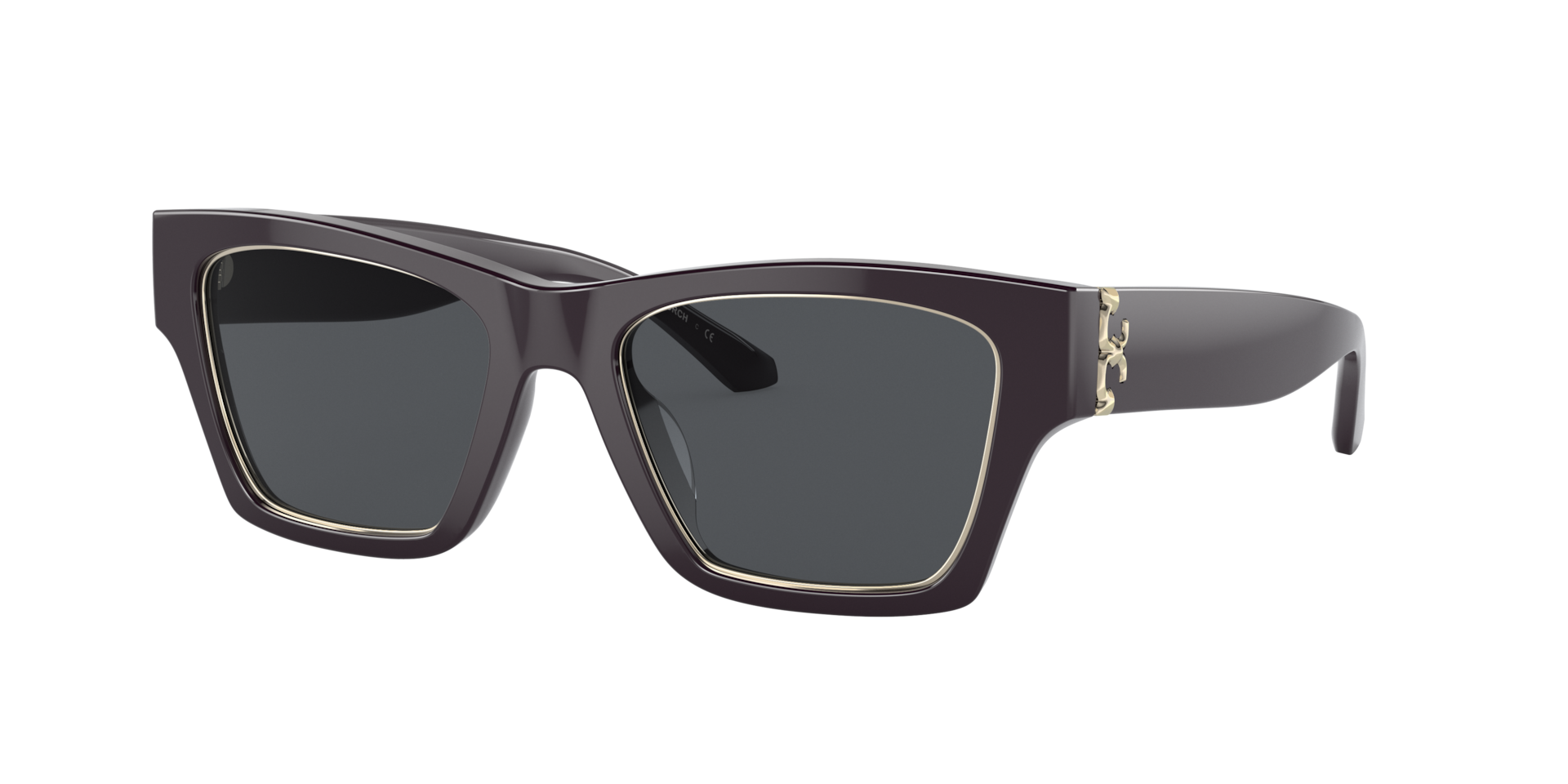 Tory Burch Woman Sunglass TY7186U - Frame color: Ox Blood, Lens color: Solid Grey