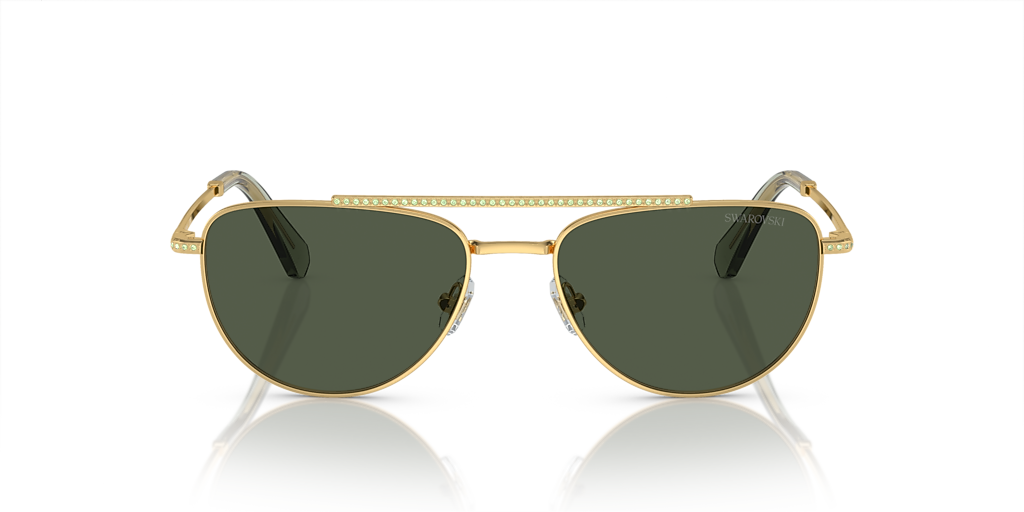 Swarovski SK7007 M (53 - 17) with Green lenses and Gold frame