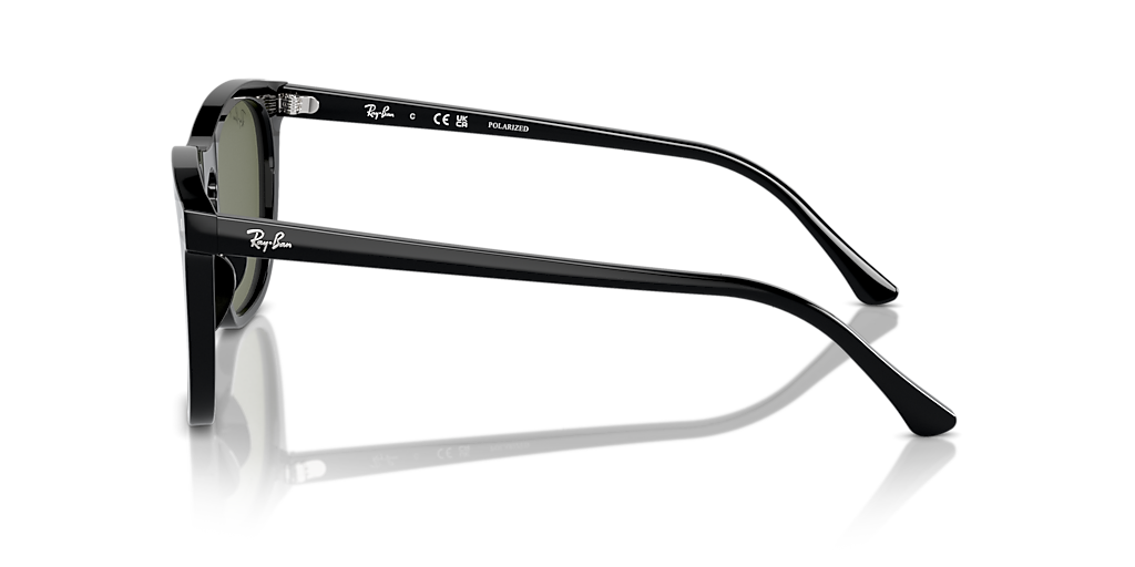 Ray-Ban RB2210 L (53 - 21) with Green lenses and Black frame