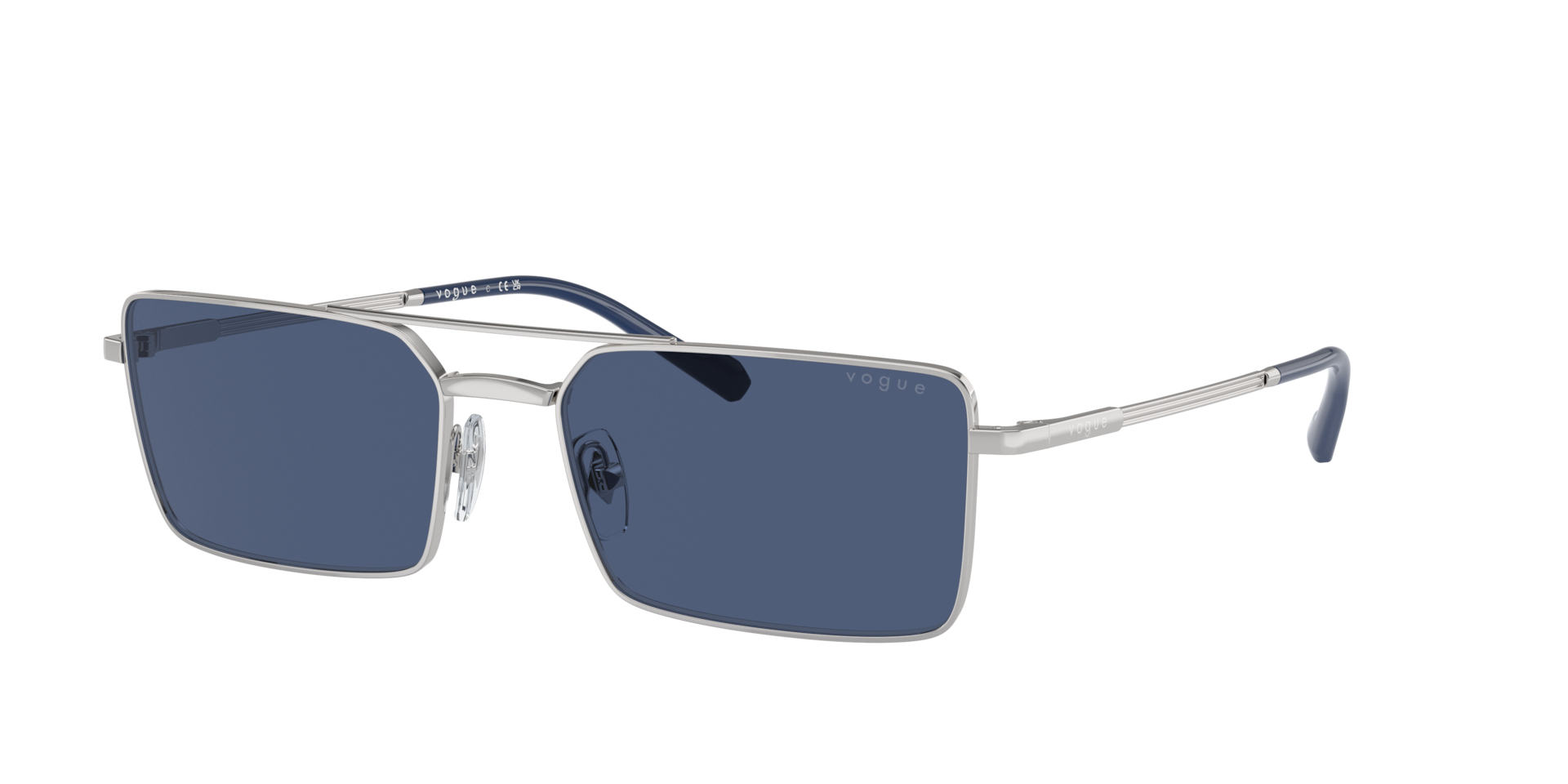 Vogue Eyewear Man Sunglass VO4309S -  Frame color: Silver, Lens color: Dark Blue