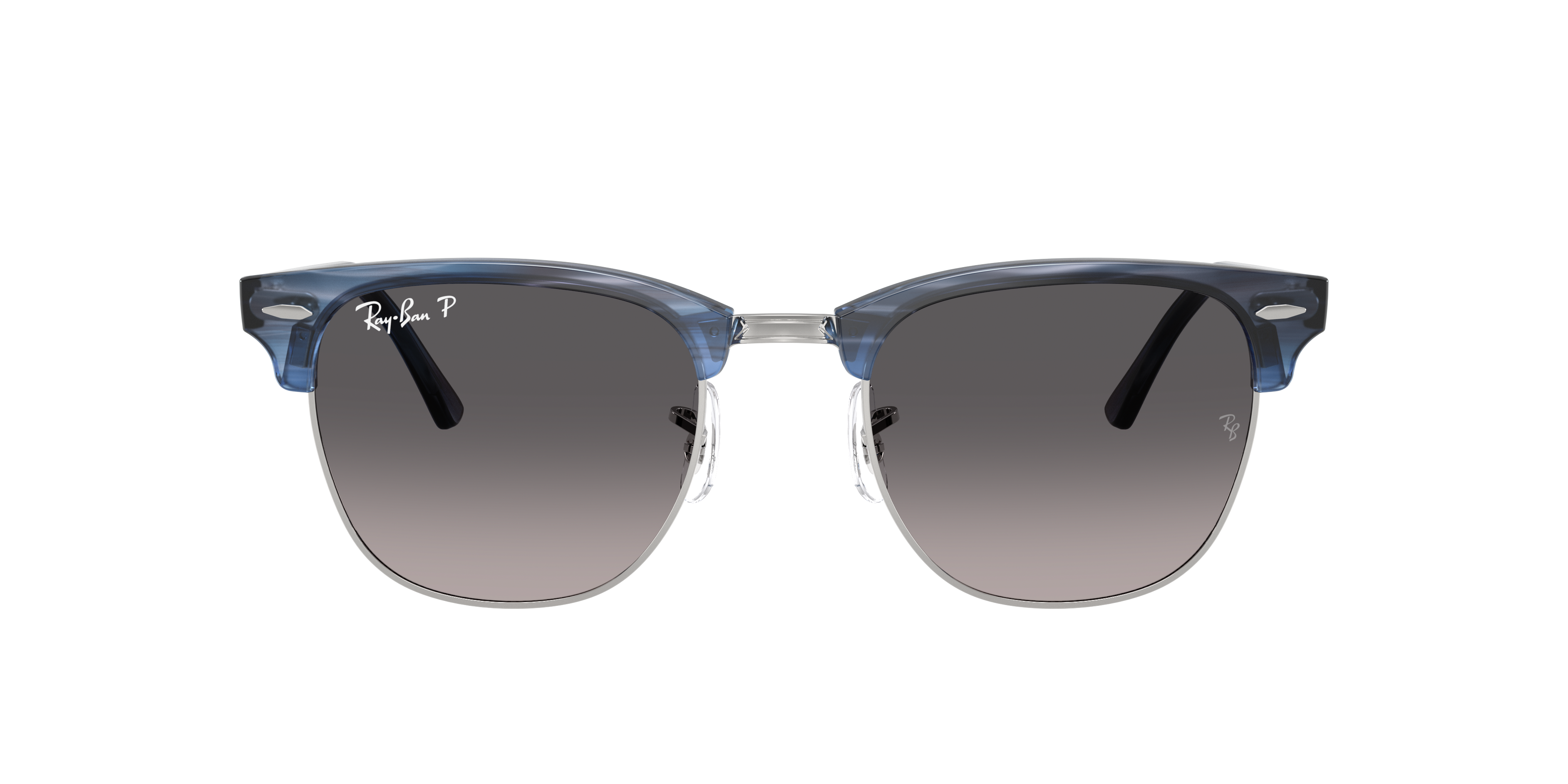 Ray-Ban Clubmaster L (51 - 21) with Grey lenses and Blue frame