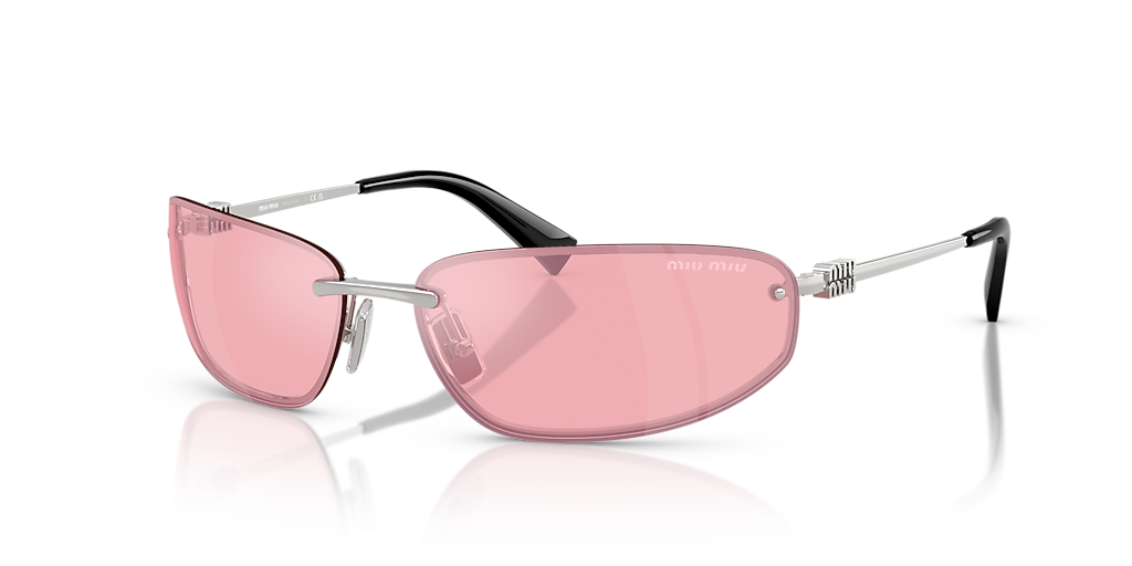 Miu Miu MU A50S L (69 - 15) with Pink lenses and Silver frame