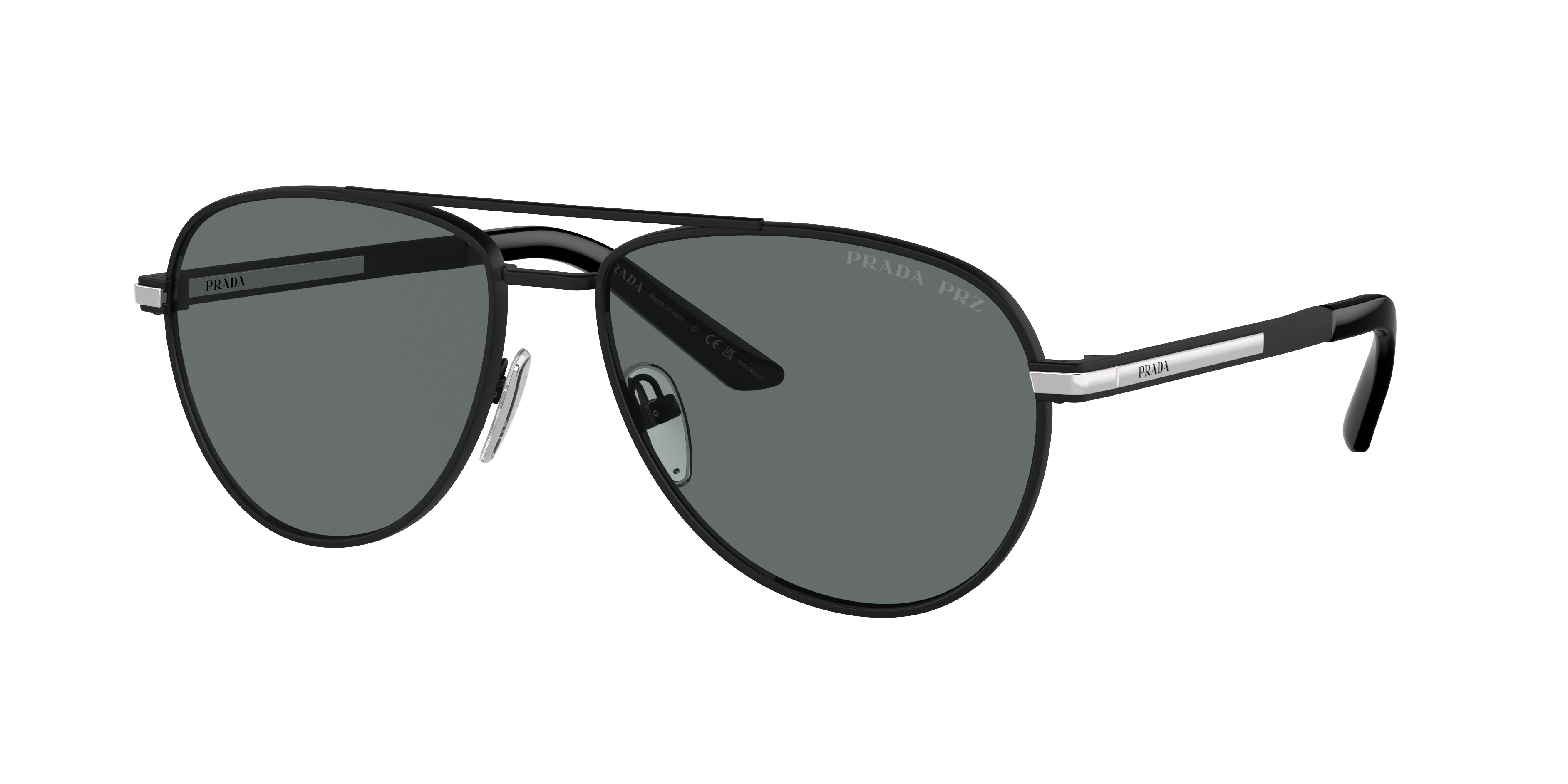 Prada PR A54S XXL (60 - 16) with Grey lenses and Black frame