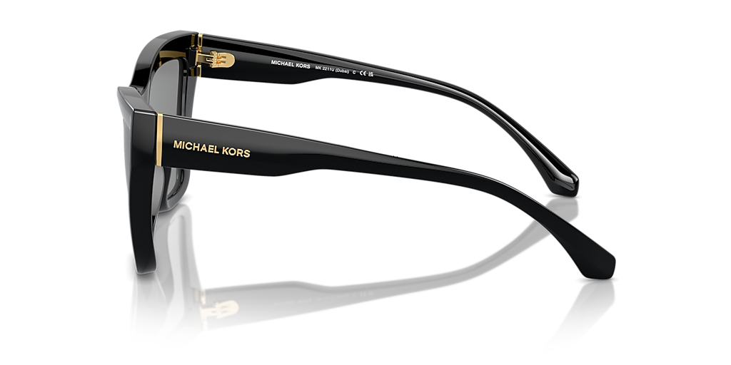 Michael Kors Dubai L (57 - 17) with Grey lenses and Black frame