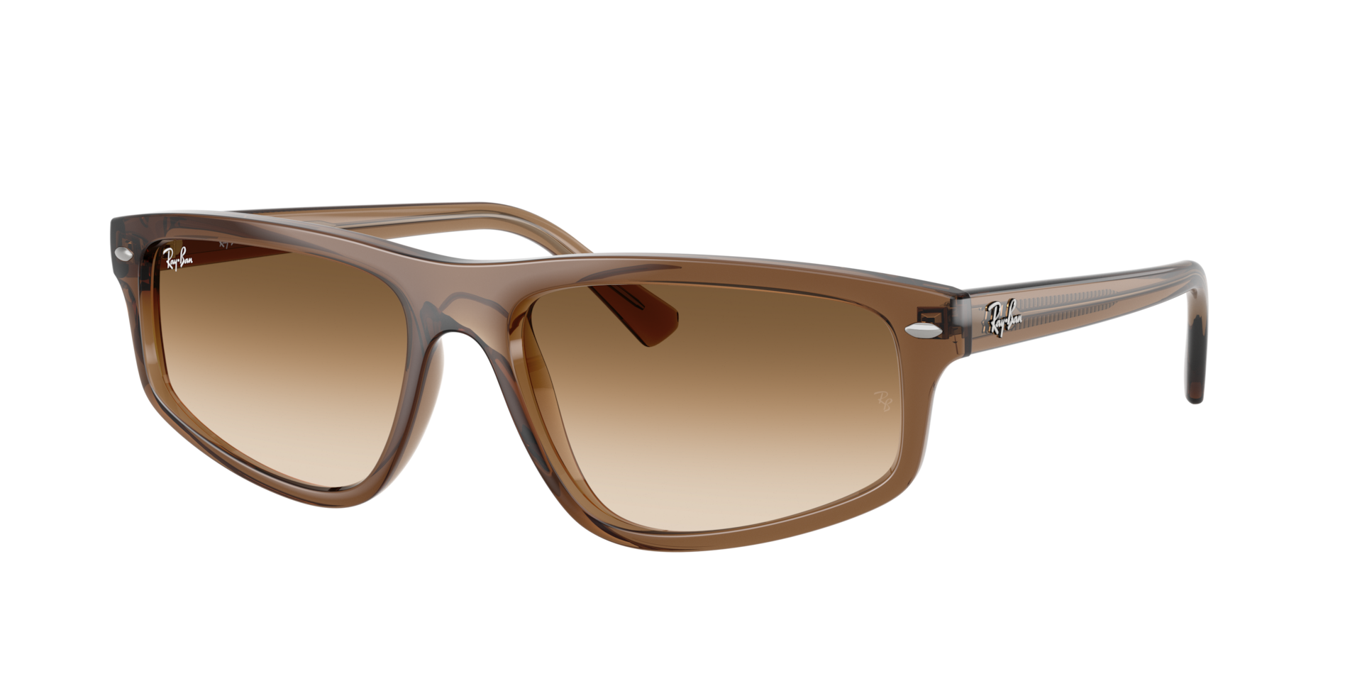 Ray-Ban Unisex Sunglass RB2225 -  Frame color: Transparent Light Brown, Lens color: Clear Gradient Brown