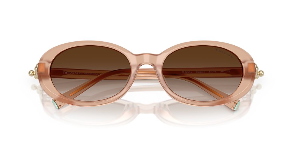 Tiffany & Co. TF4242D XXL (54 - 19) with Brown lenses and Pink