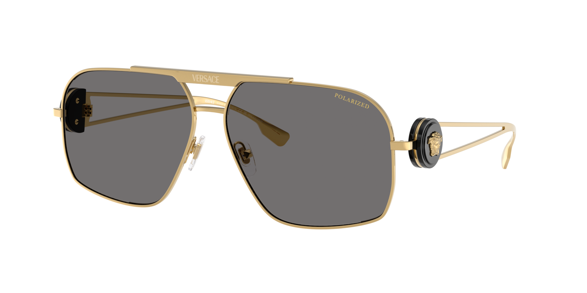 Versace Man Sunglass VE2269 -  Frame color: Black, Lens color: Dark Grey Polarized
