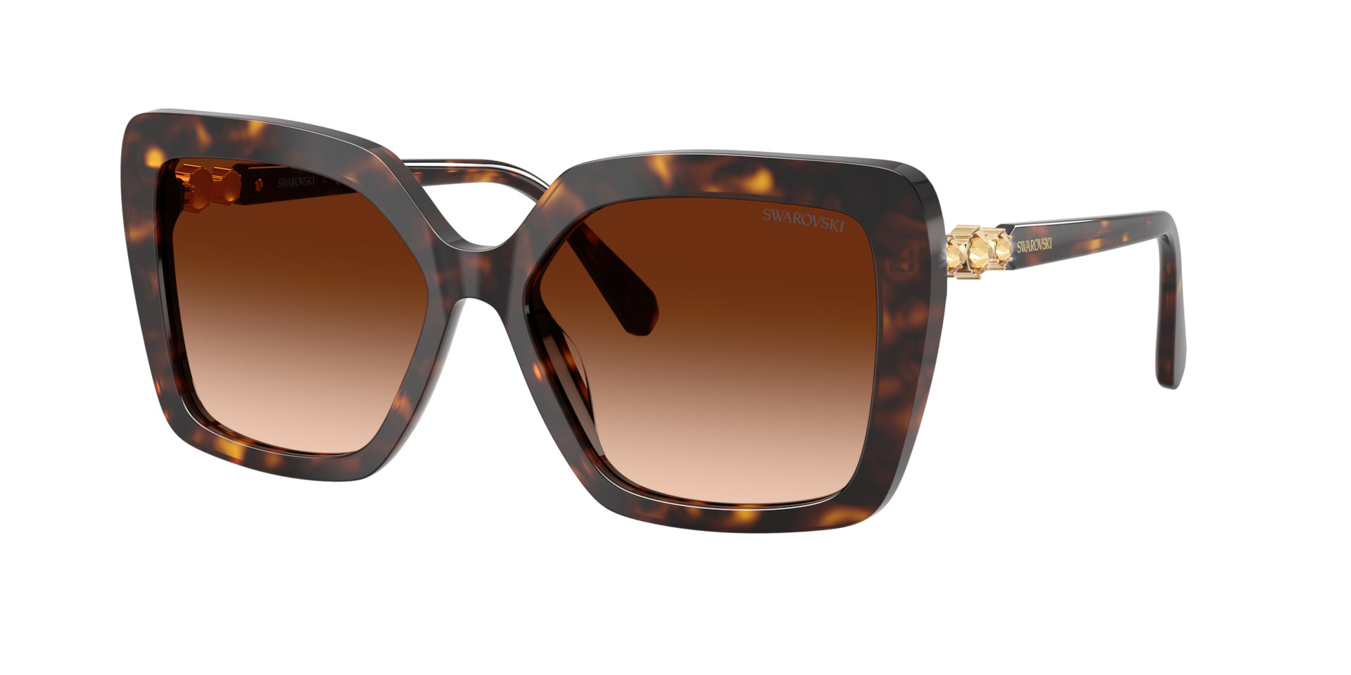 Swarovski Woman Sunglass SK6049 -  Frame color: Havana, Lens color: Gradient Brown