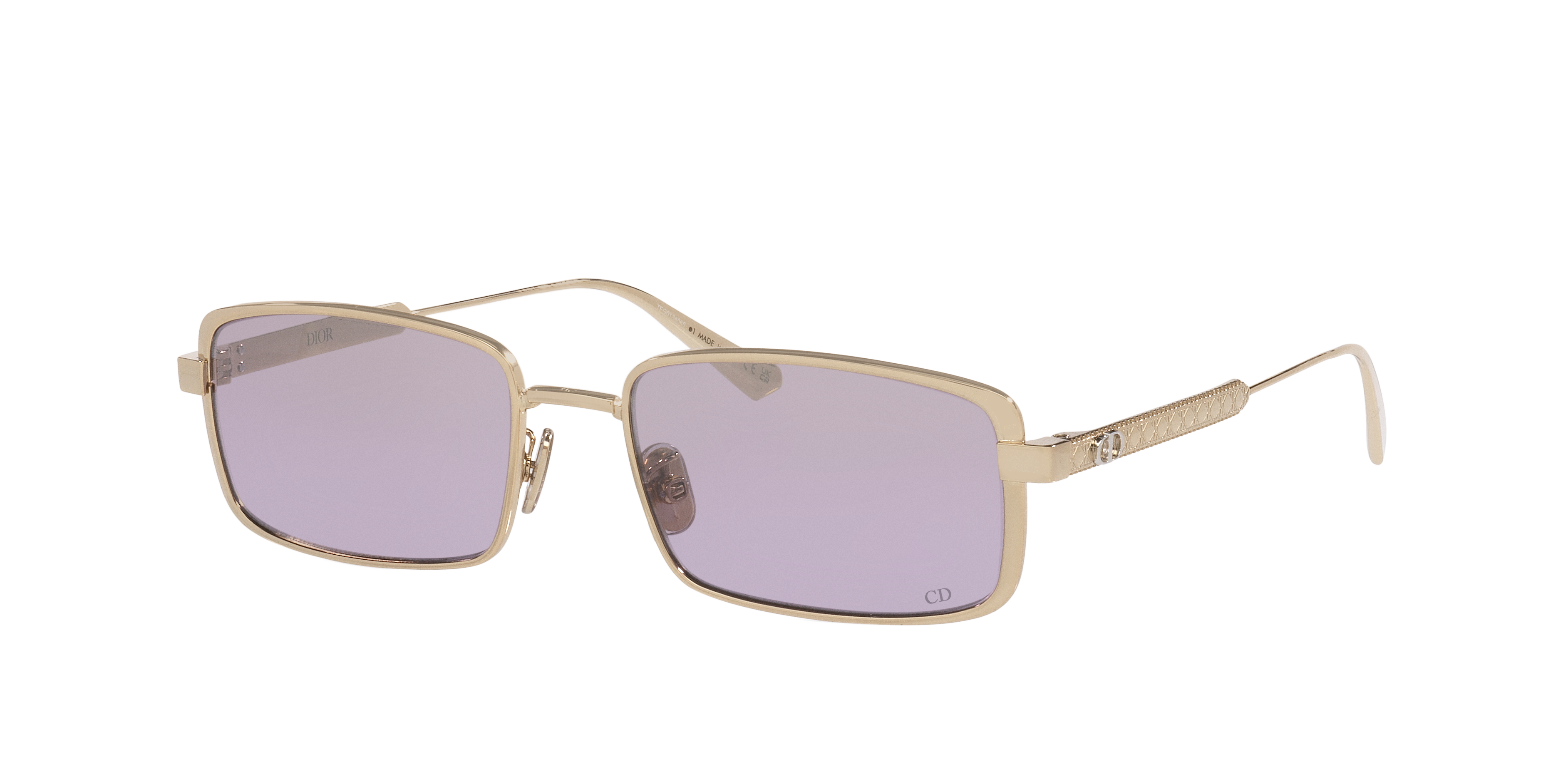 DIOR Woman Sunglass Diorcannage CD40210U -  Frame color: Yellow, Lens color: Purple Mirror